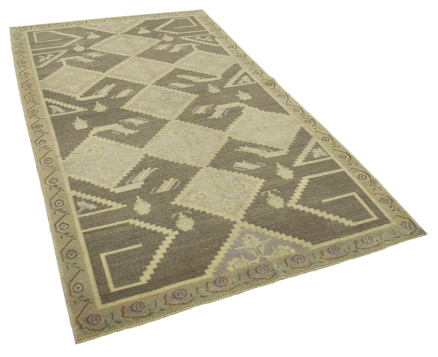 5x8 Beige Vintage Anatolian Rug - 32168