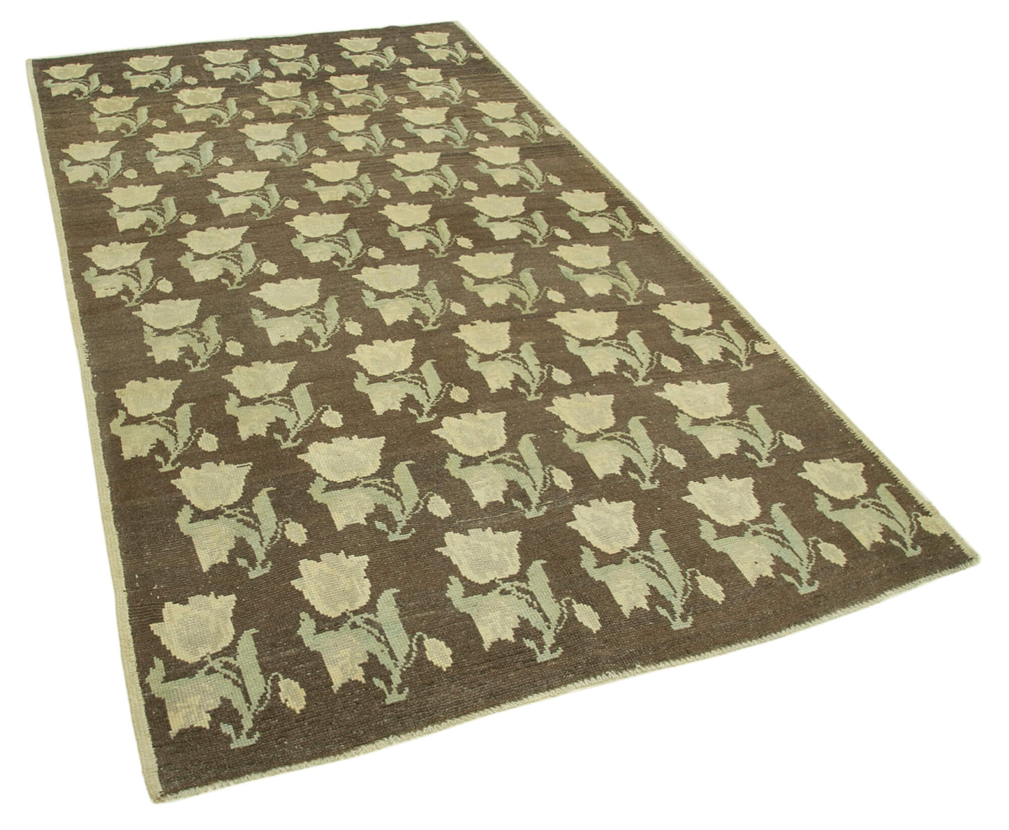 4x8 Beige Vintage Anatolian Rug - 32169