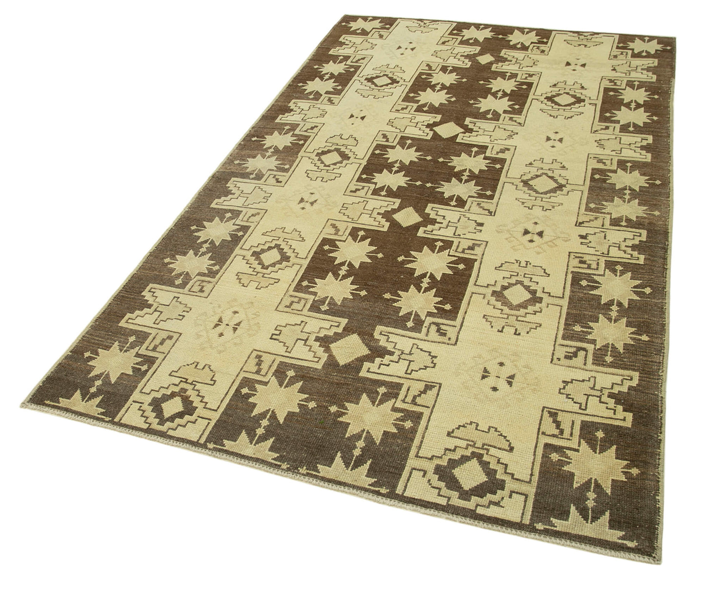 4x8 Beige Vintage Anatolian Rug - 32170