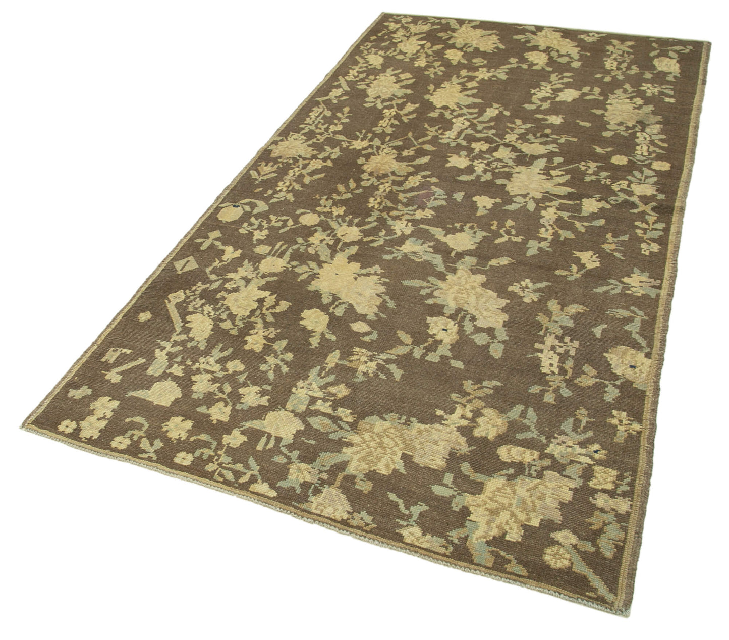 4x8 Beige Vintage Anatolian Rug - 32176