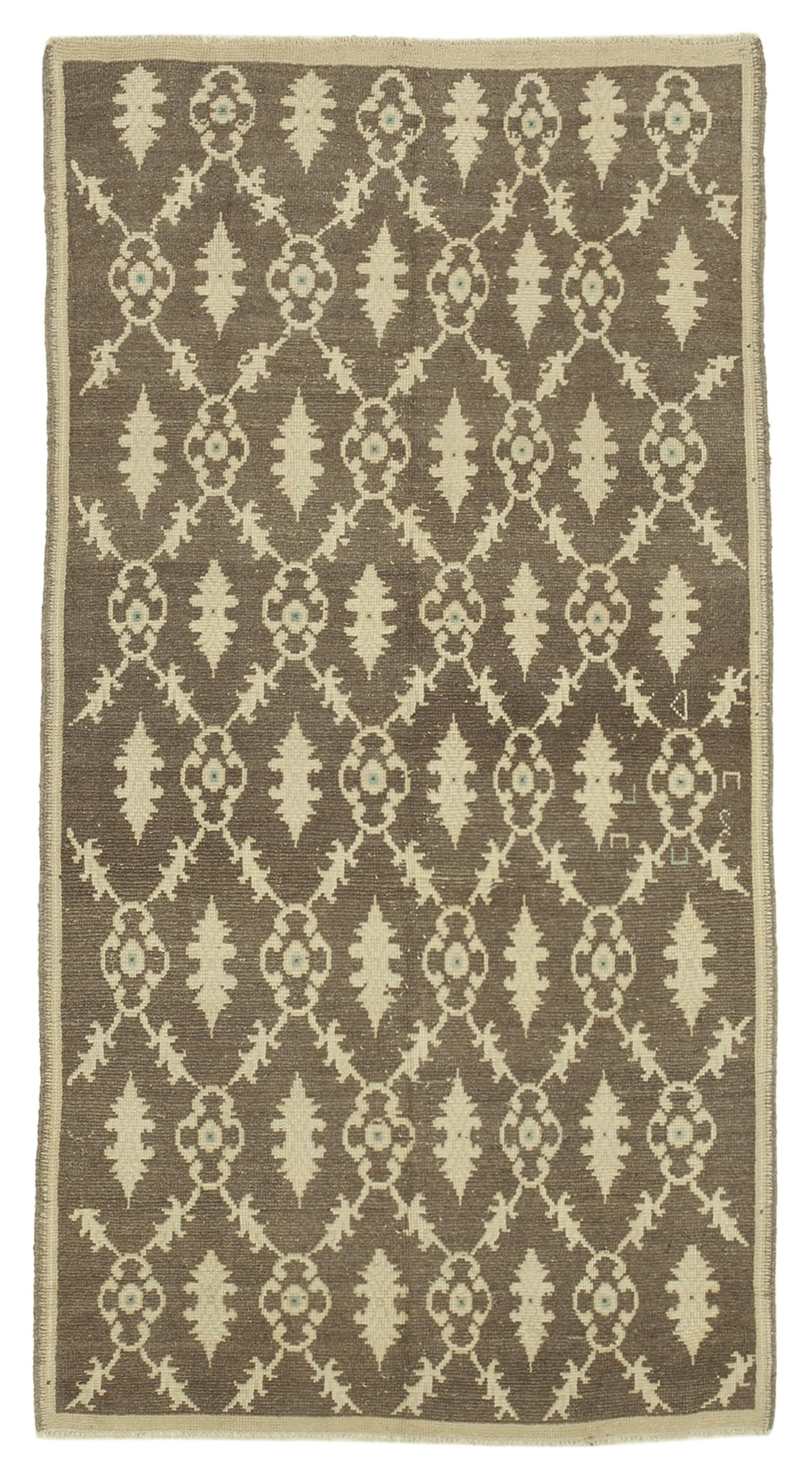 4x7 Beige Vintage Anatolian Rug - 32207