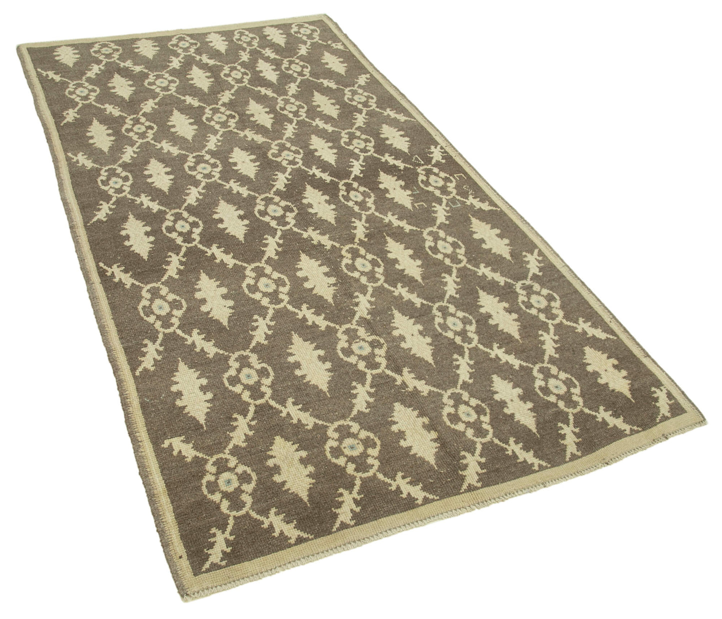 4x7 Beige Vintage Anatolian Rug - 32207