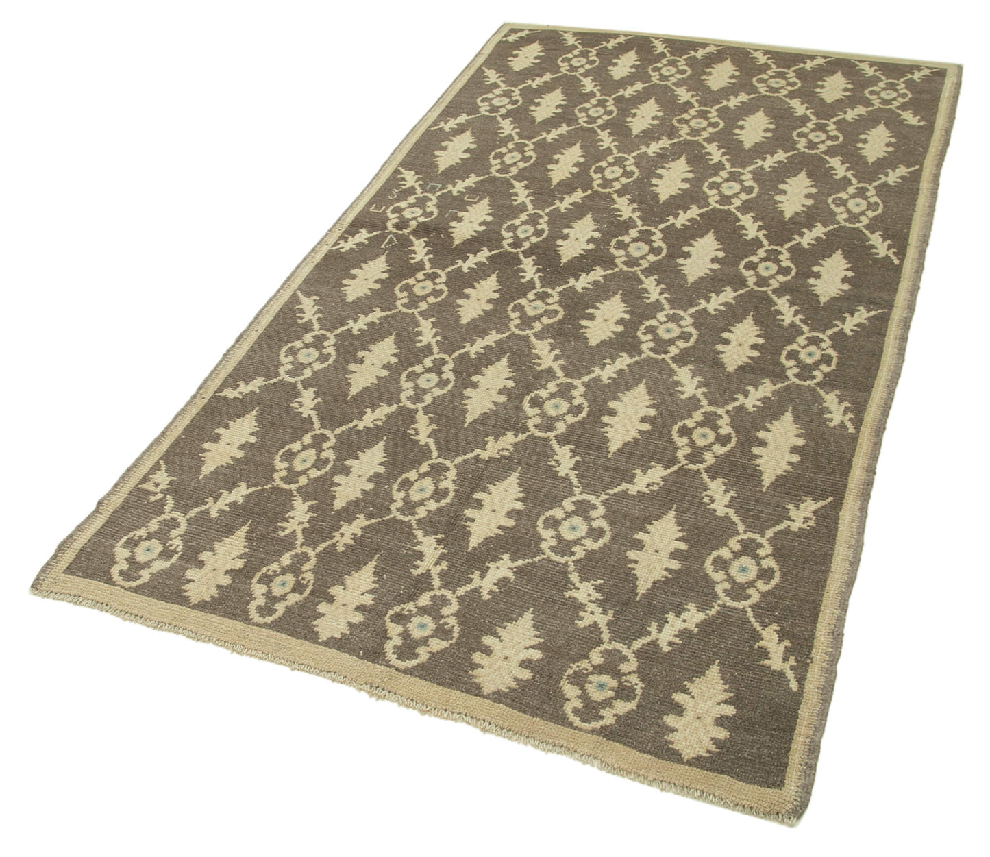 4x7 Beige Vintage Anatolian Rug - 32207