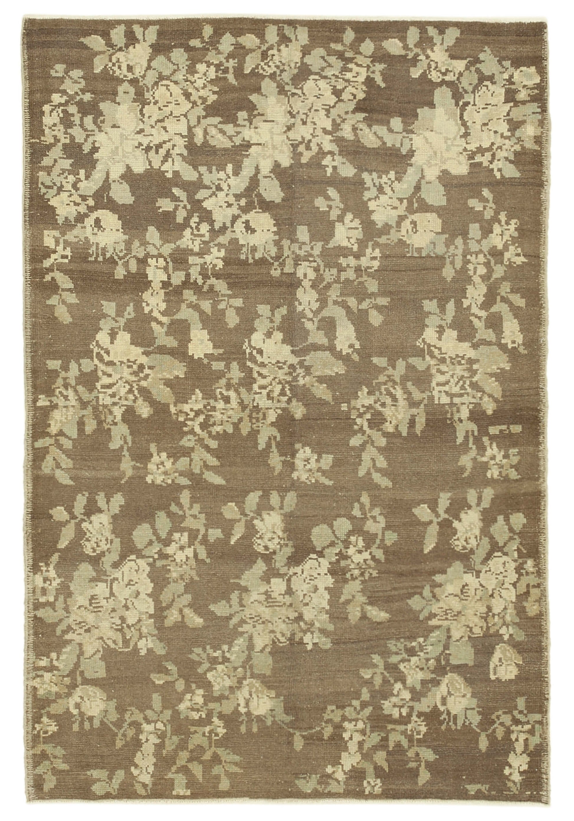 4x6 Beige Vintage Anatolian Rug - 32210