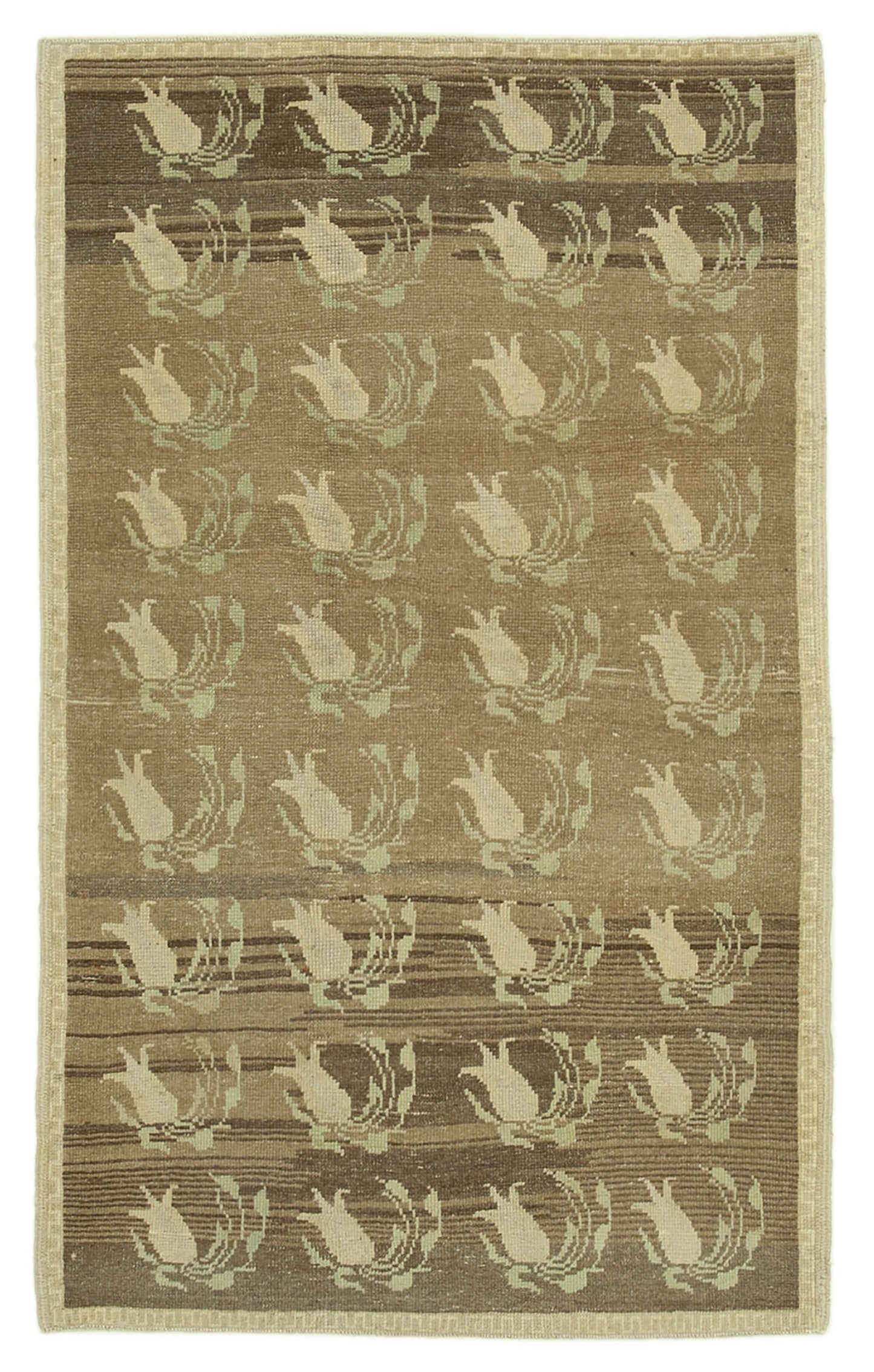 4x7 Beige Vintage Anatolian Rug - 32218