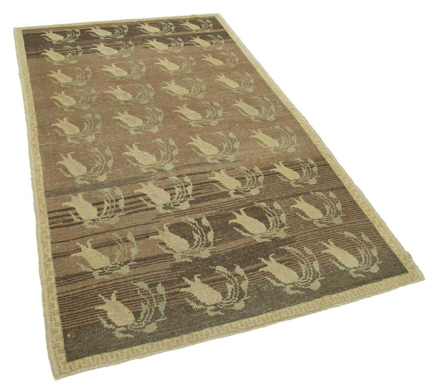 4x7 Beige Vintage Anatolian Rug - 32218