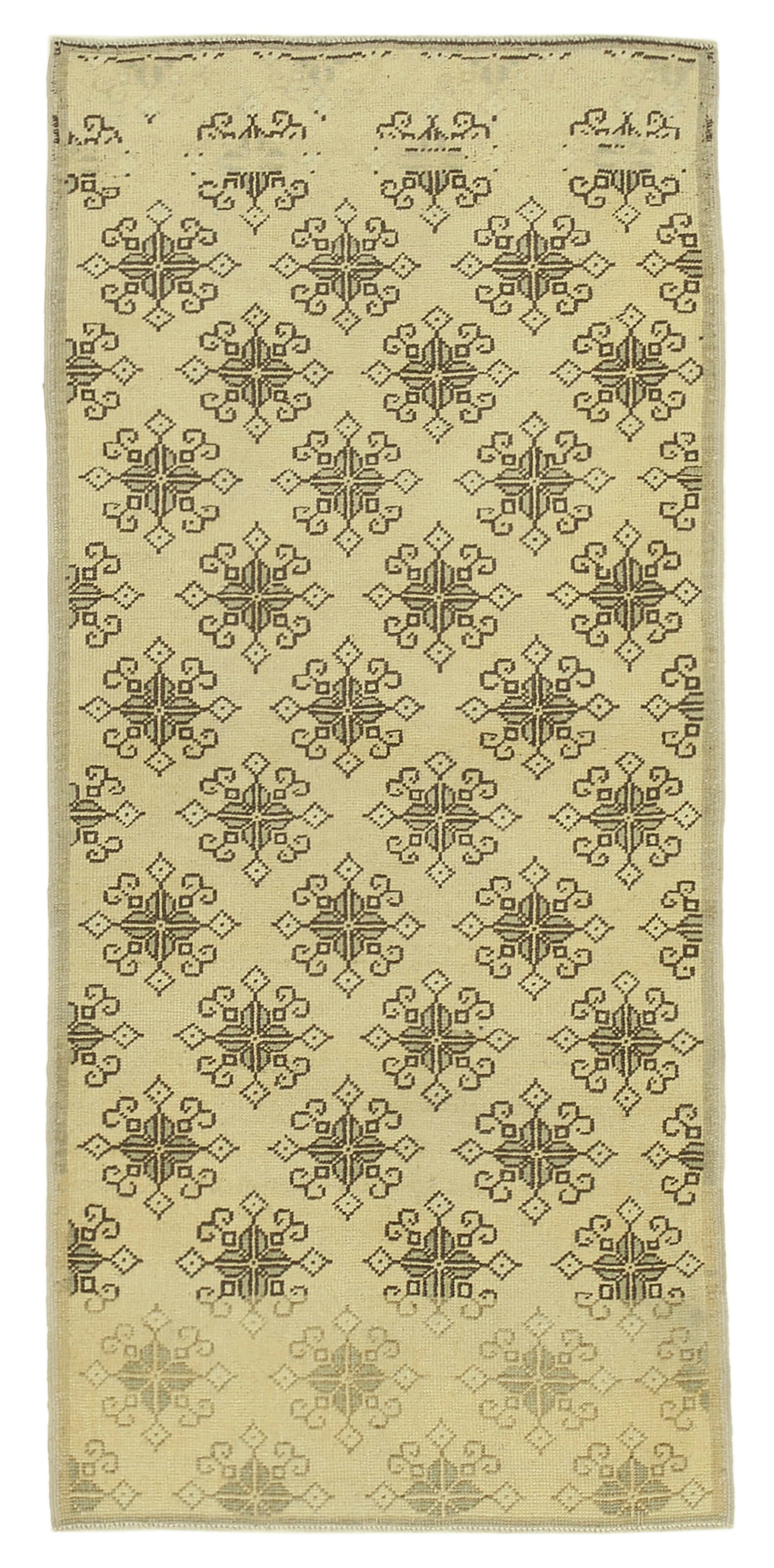 3x6 Beige Vintage Anatolian Rug - 32269