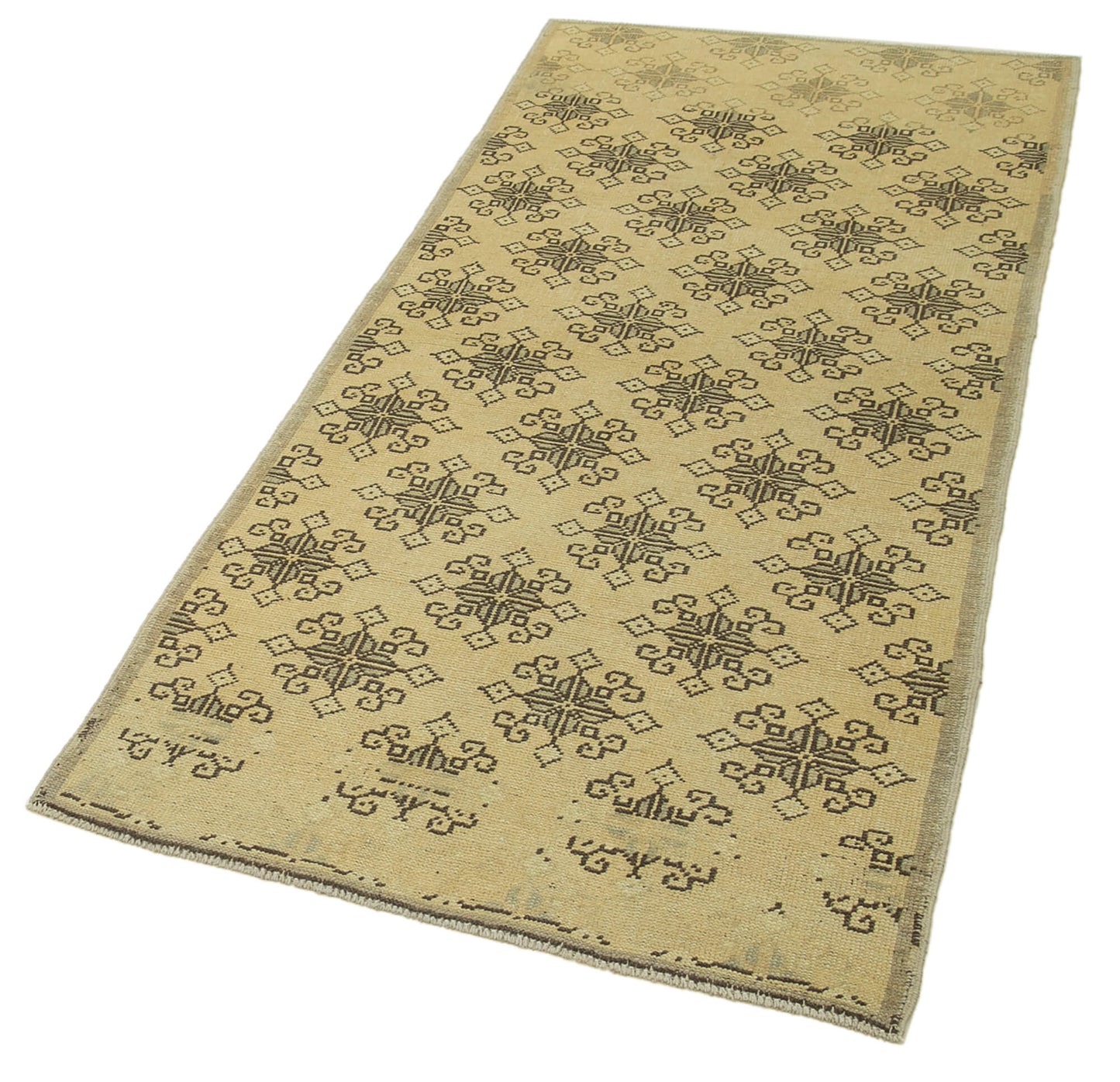 3x6 Beige Vintage Anatolian Rug - 32269