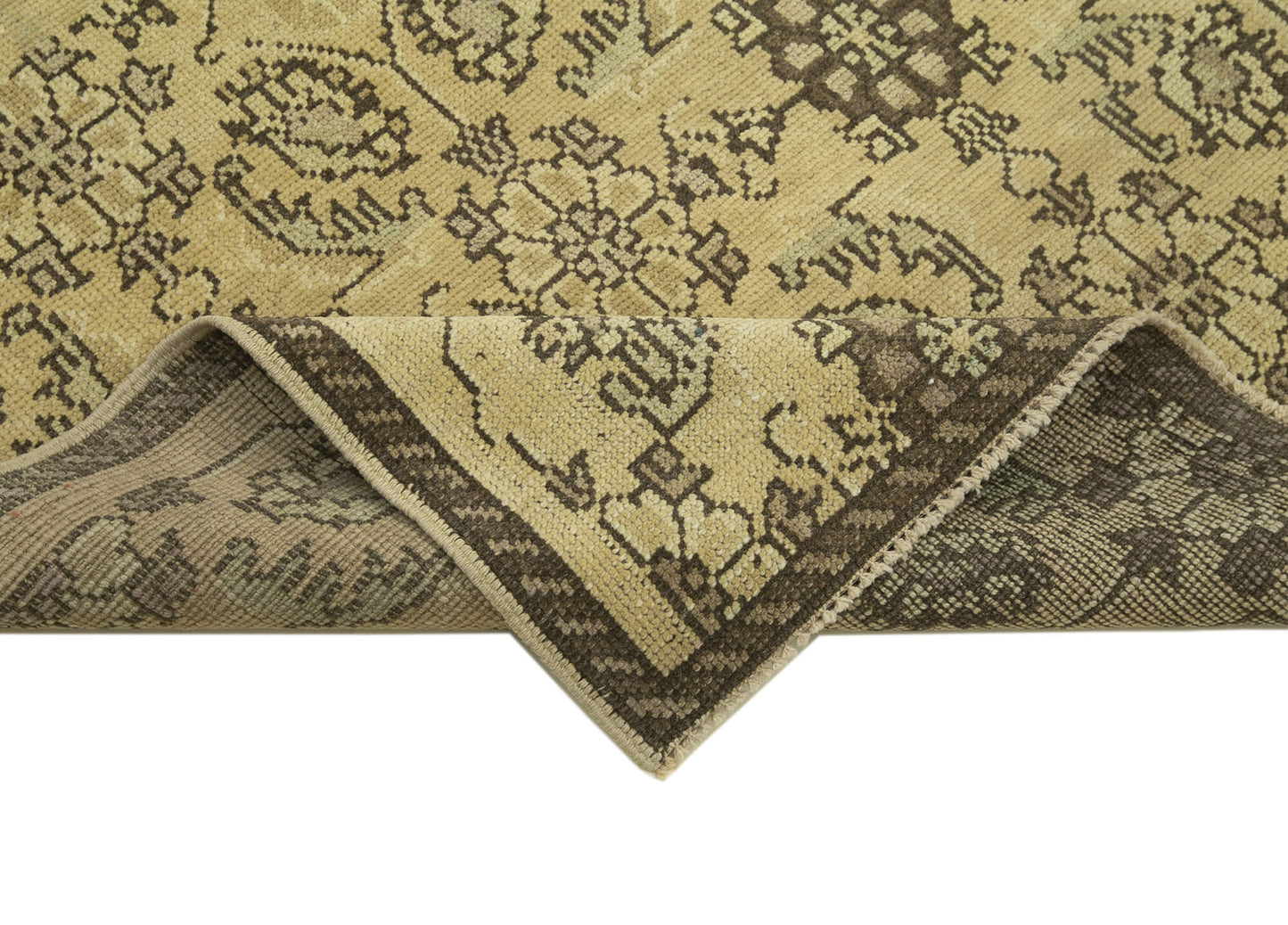 4x7 Beige Vintage Anatolian Rug - 32275