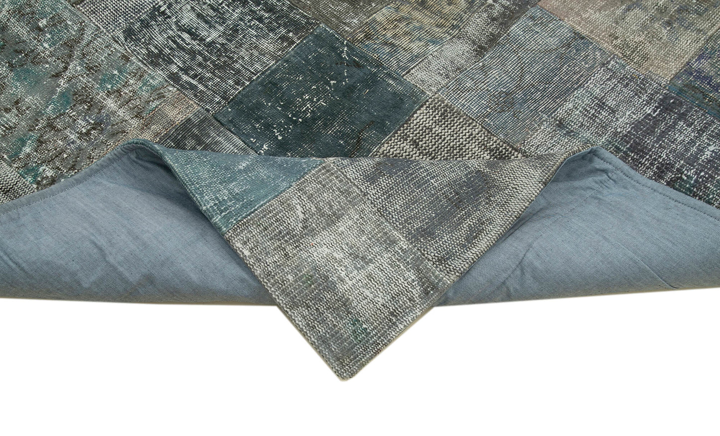 7x10 Grey Patchwork Rug - 32296