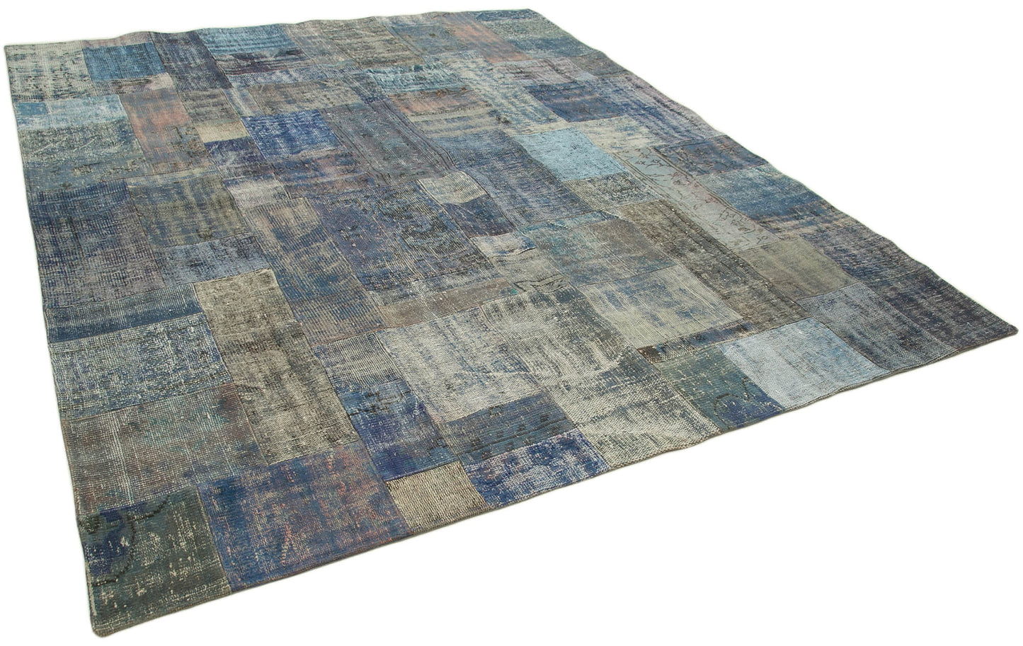 8x10 Blue Patchwork Rug - 32298