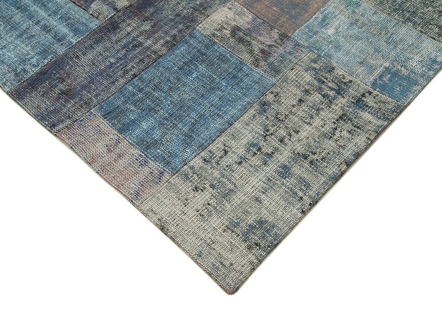 8x10 Blue Patchwork Rug - 32298