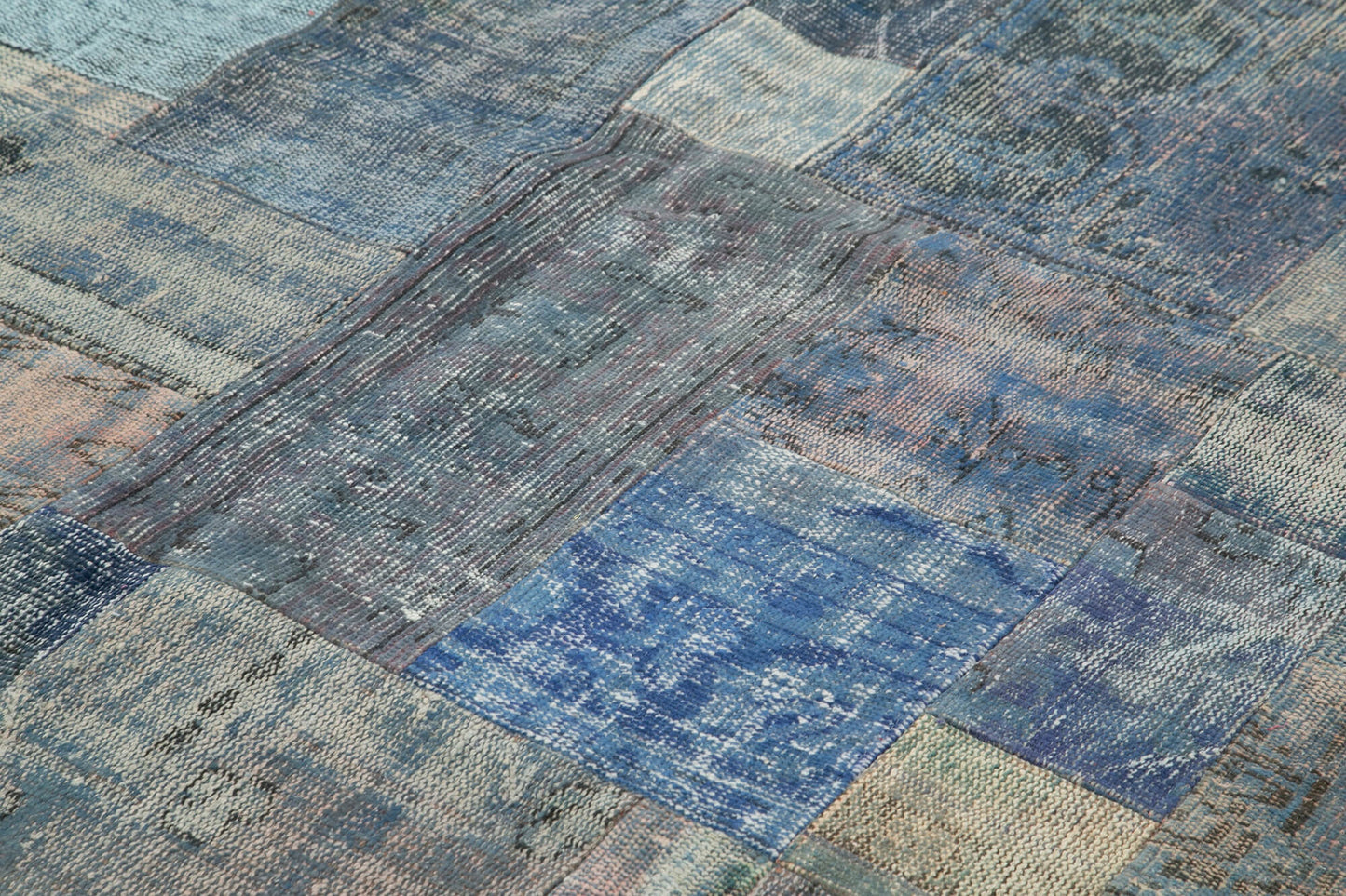 8x10 Blue Patchwork Rug - 32298