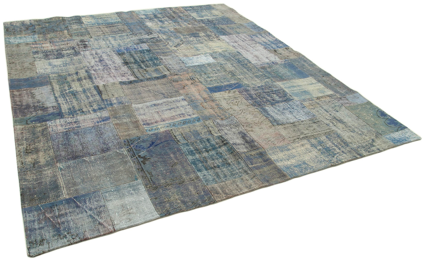 8x10 Blue Patchwork Rug - 32299