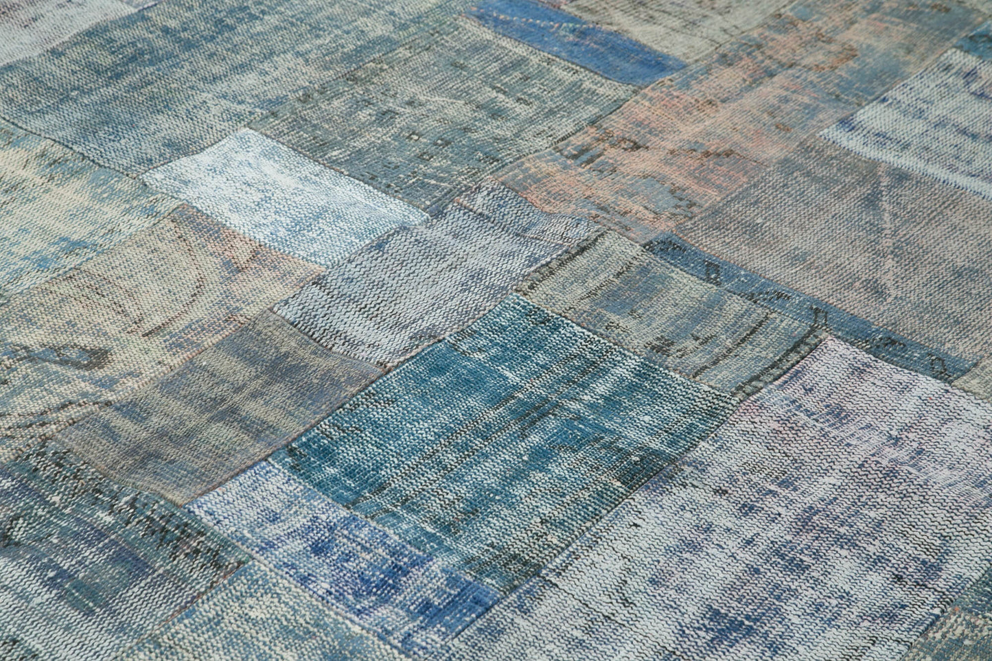 8x10 Blue Patchwork Rug - 32299