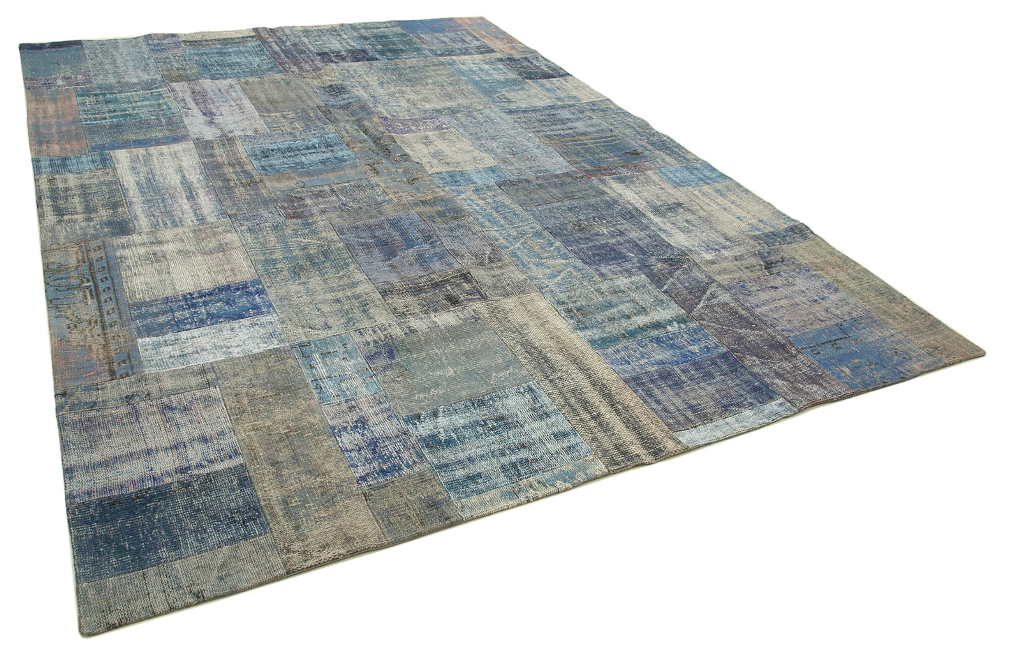 8x11 Blue Patchwork Rug- 32320