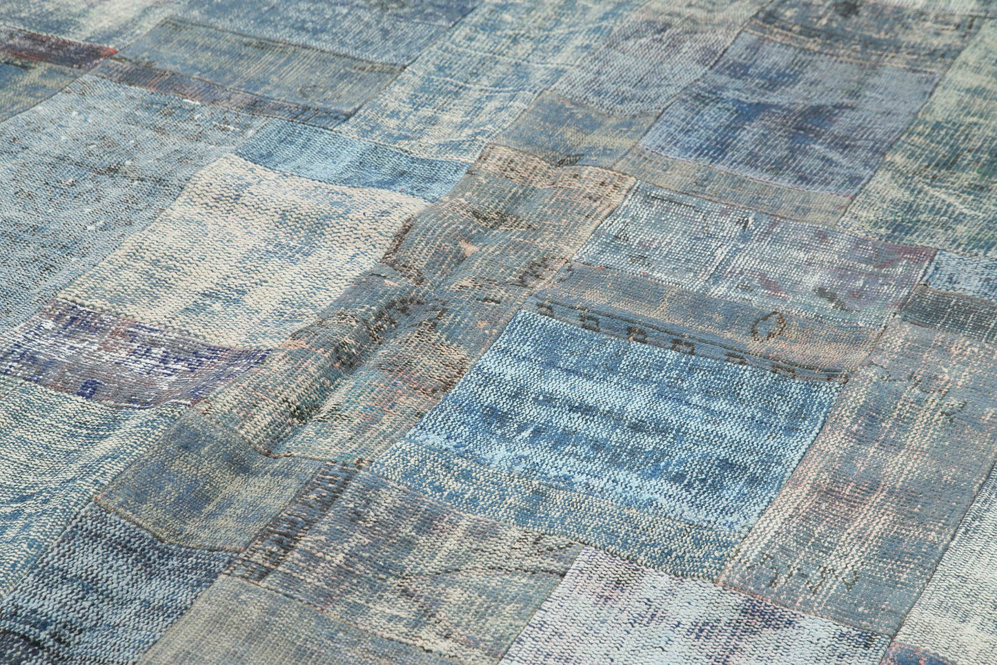 8x11 Blue Patchwork Rug- 32320