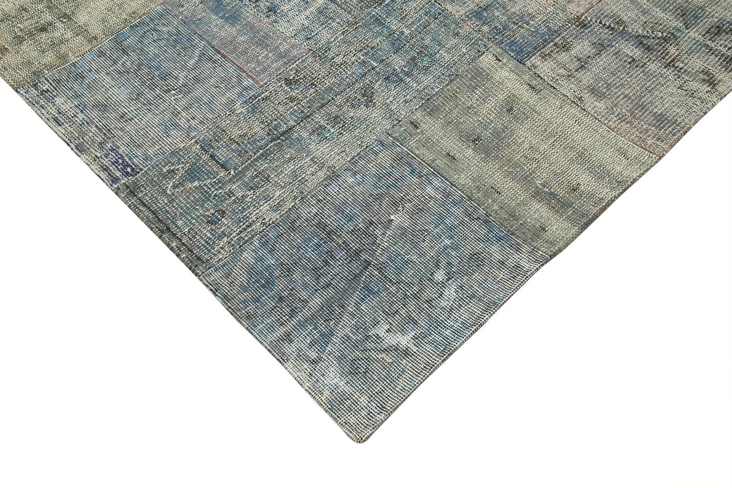 10x13 Blue Patchwork Rug - 32333