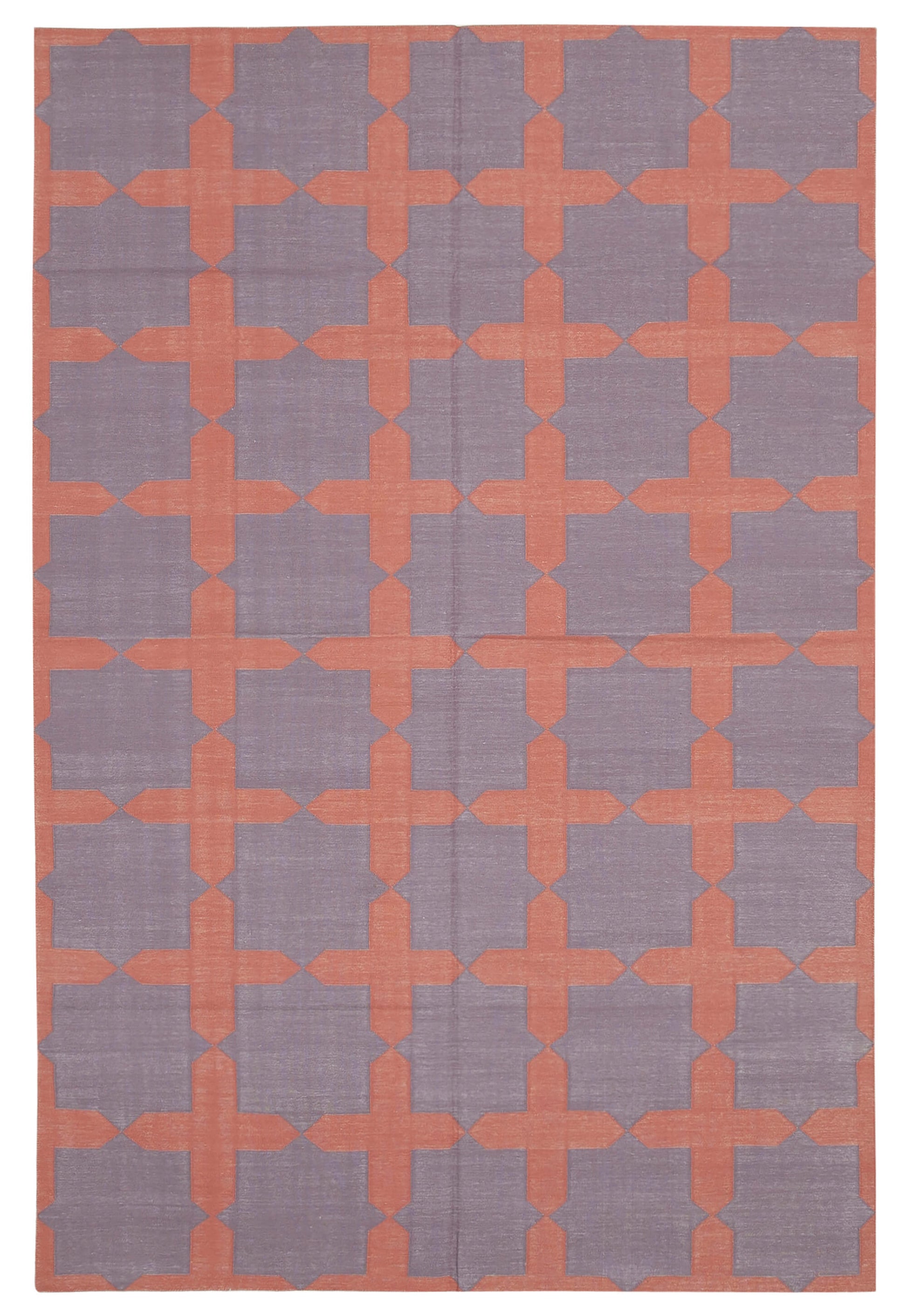 6x9 Purple Dhurrie Rug - 32344