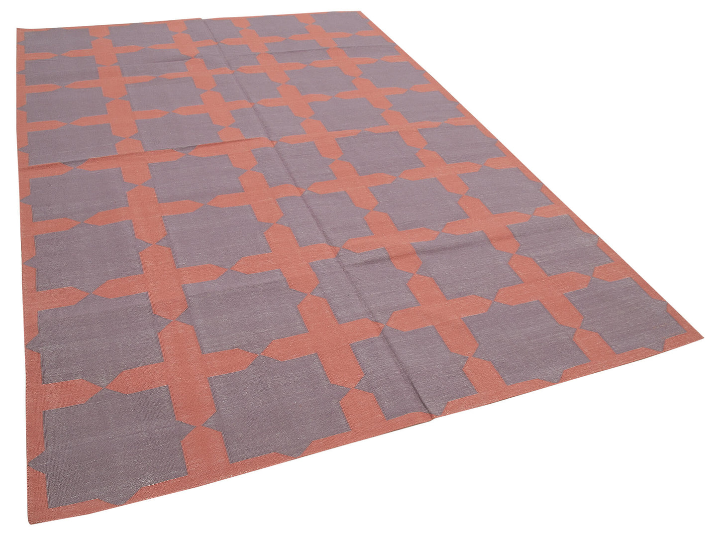 6x9 Purple Dhurrie Rug - 32344