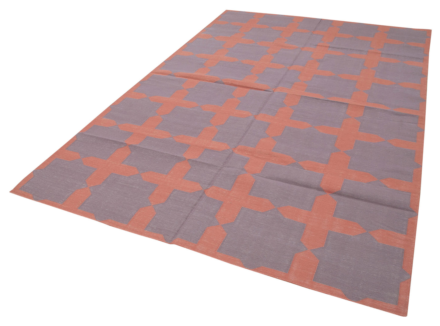 6x9 Purple Dhurrie Rug - 32344