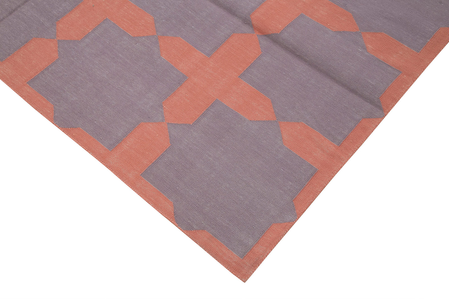 6x9 Purple Dhurrie Rug - 32344