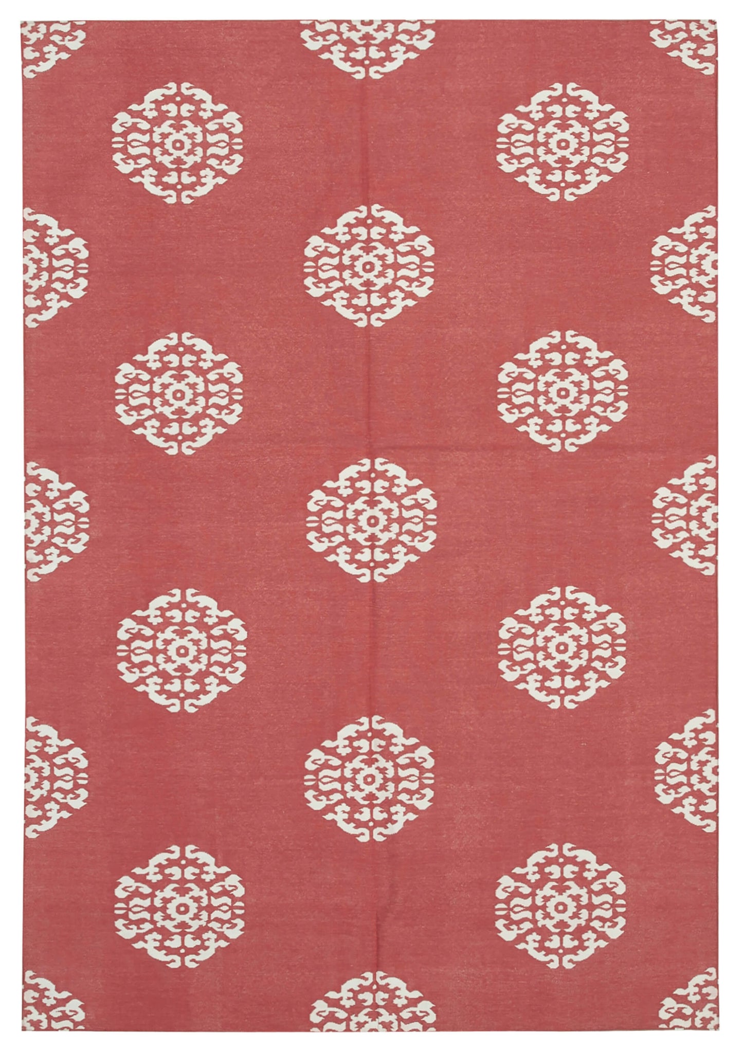 6x9 Red Dhurrie Rug - 32349