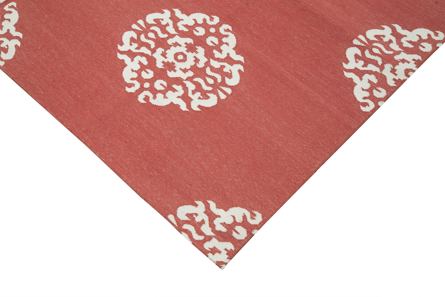 6x9 Red Dhurrie Rug - 32353