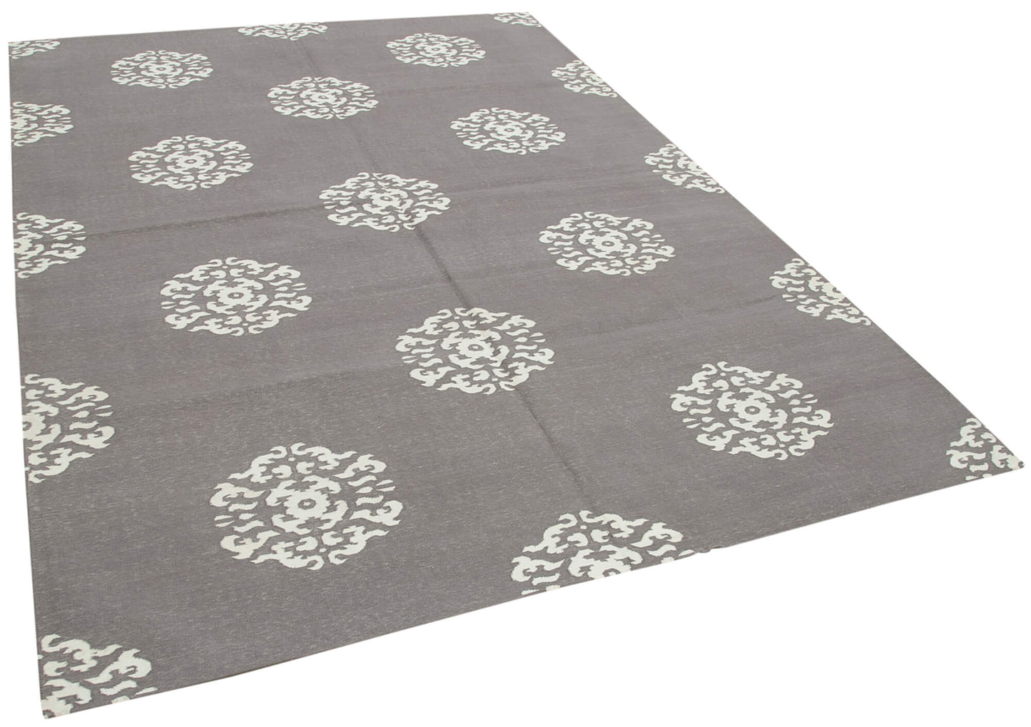 6x9 Grey Dhurrie Rug - 32356