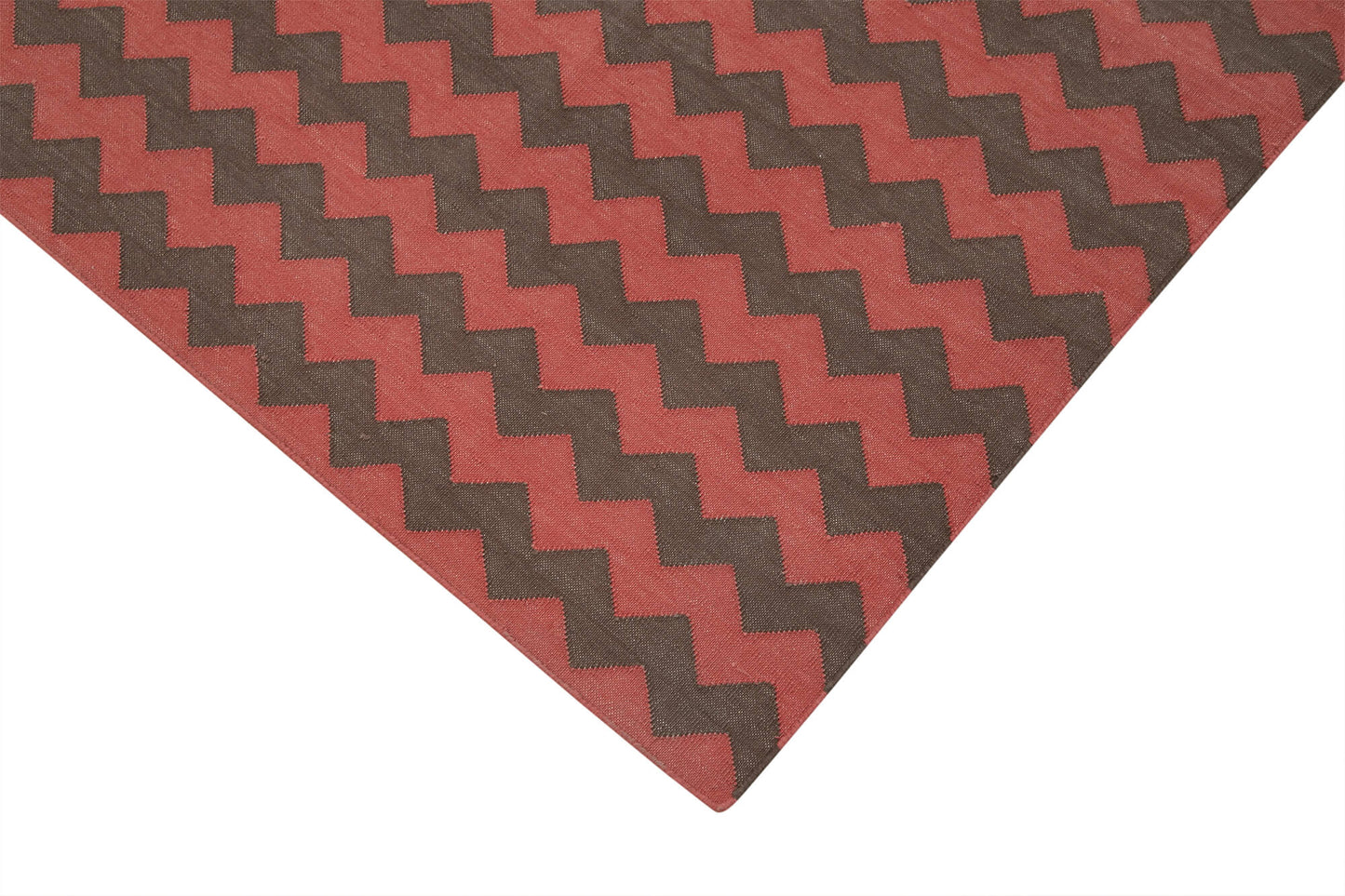 6x9 Red Dhurrie Rug - 32364