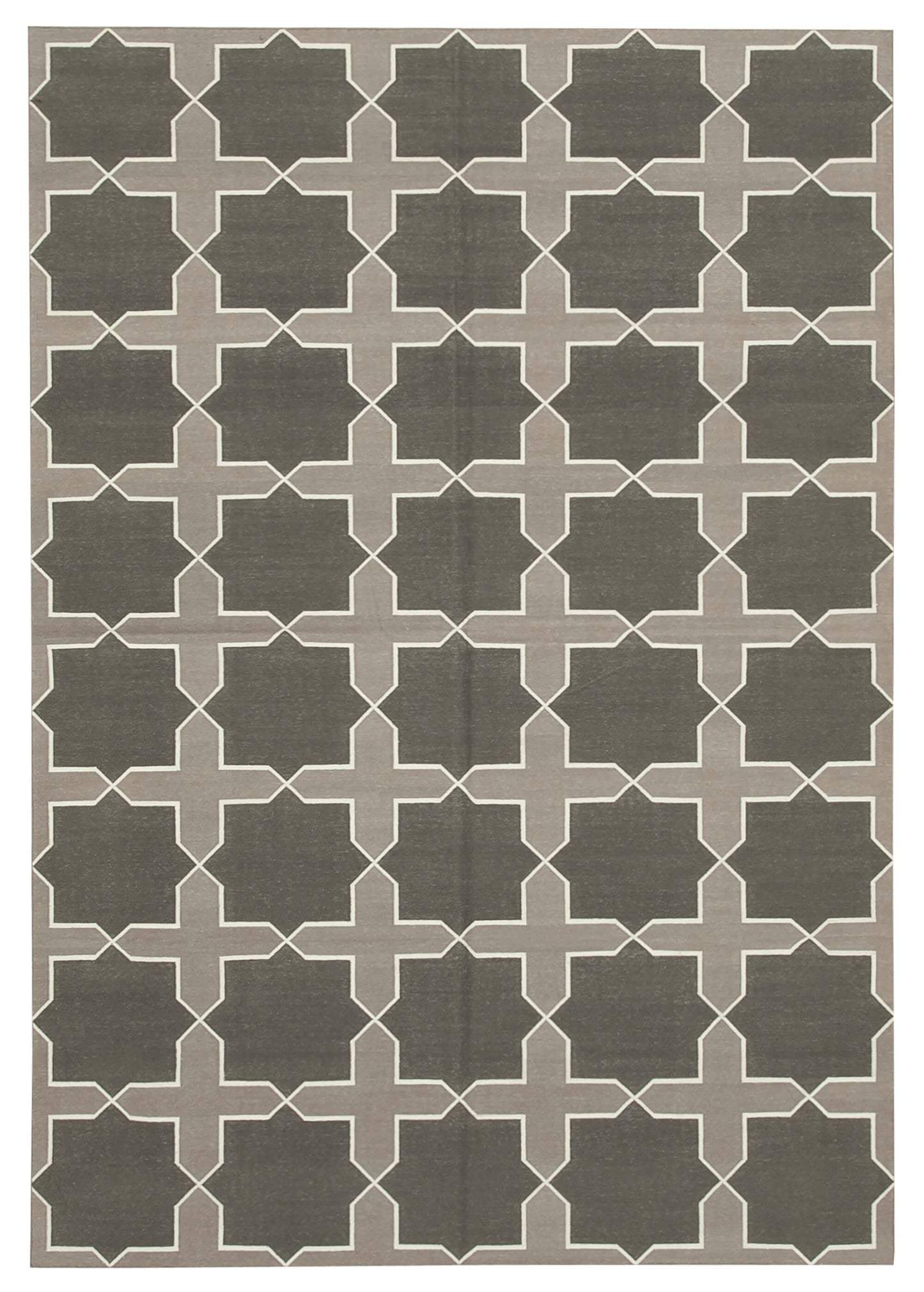 6x9 Grey Dhurrie Rug - 32365