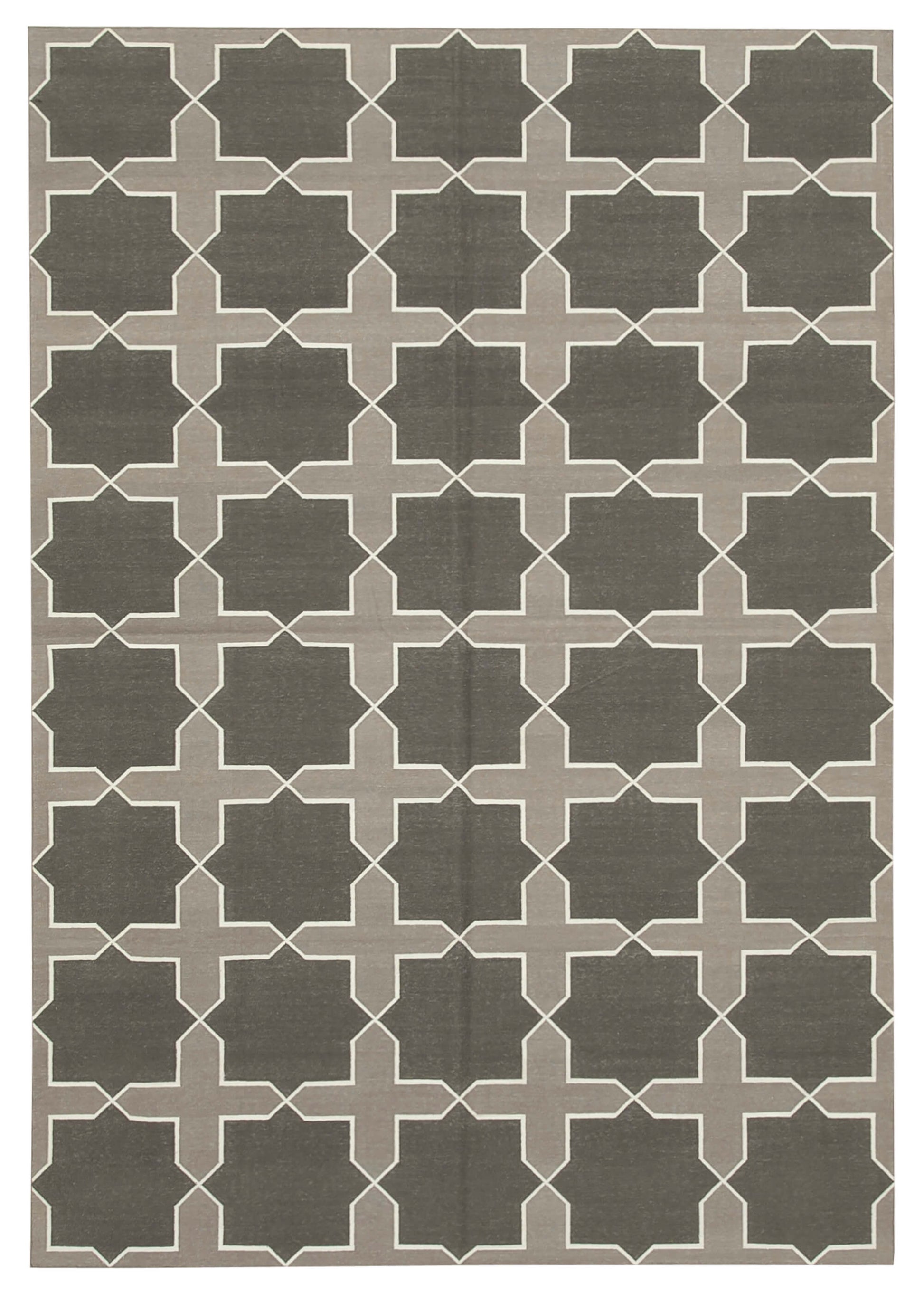 6x9 Grey Dhurrie Rug - 32365