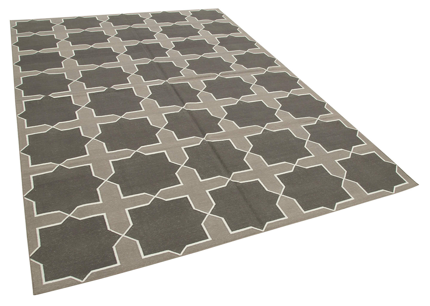 6x9 Grey Dhurrie Rug - 32365