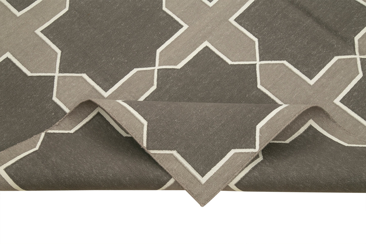 6x9 Grey Dhurrie Rug - 32365