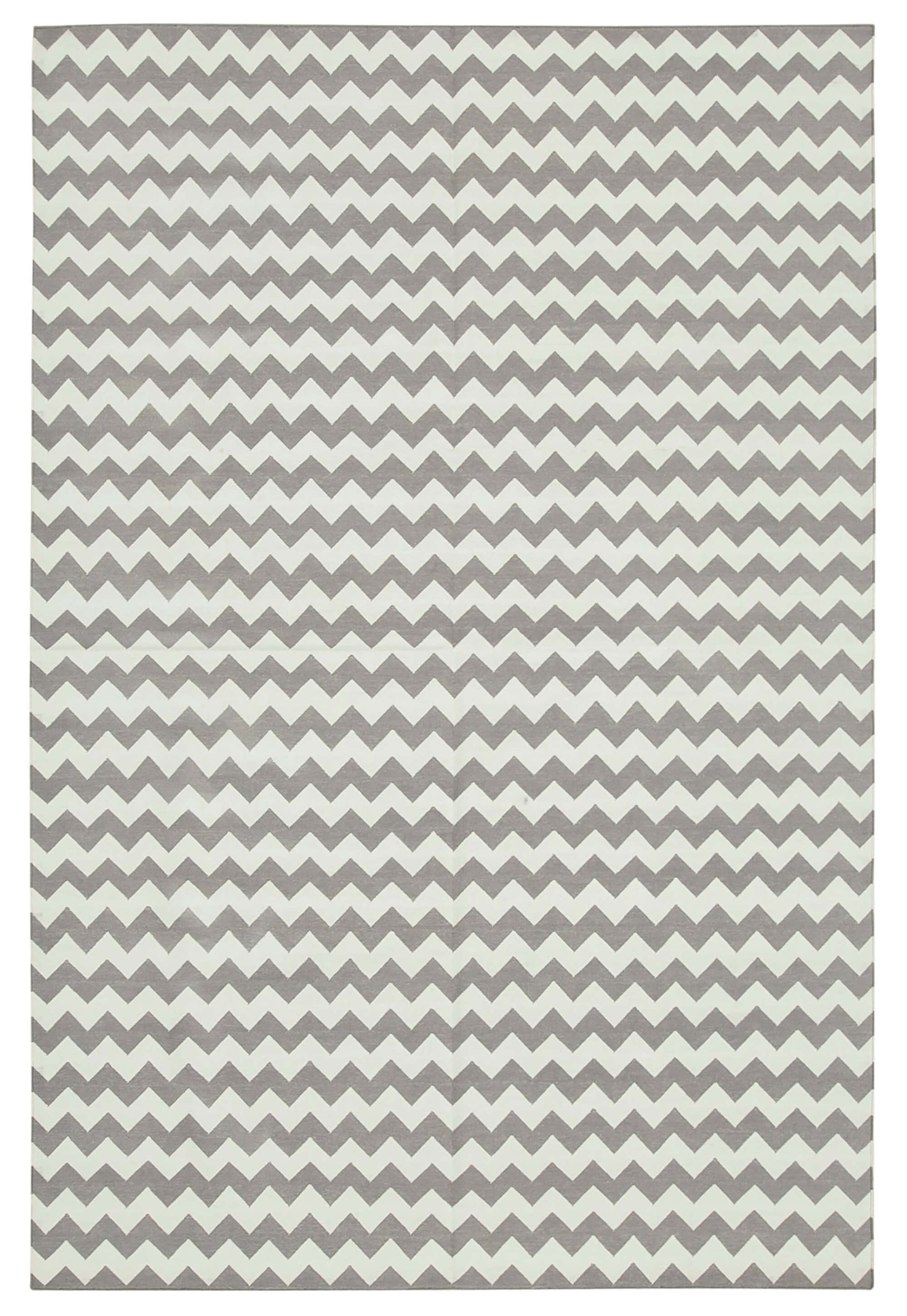 6x9 Grey Dhurrie Rug - 32366