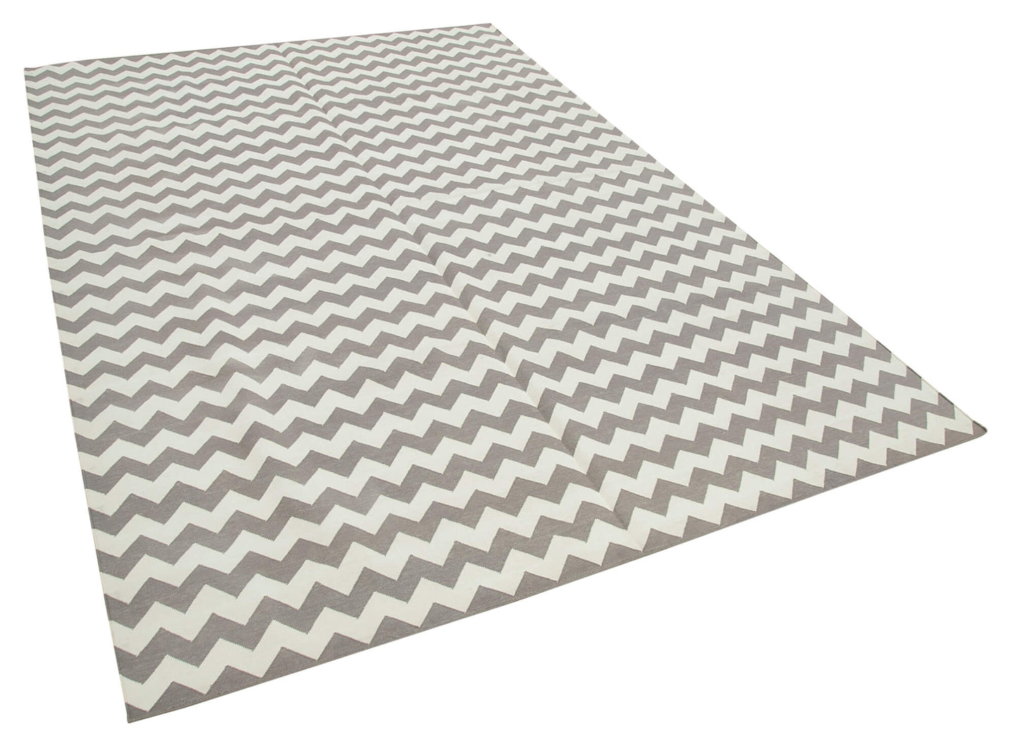 6x9 Grey Dhurrie Rug - 32366