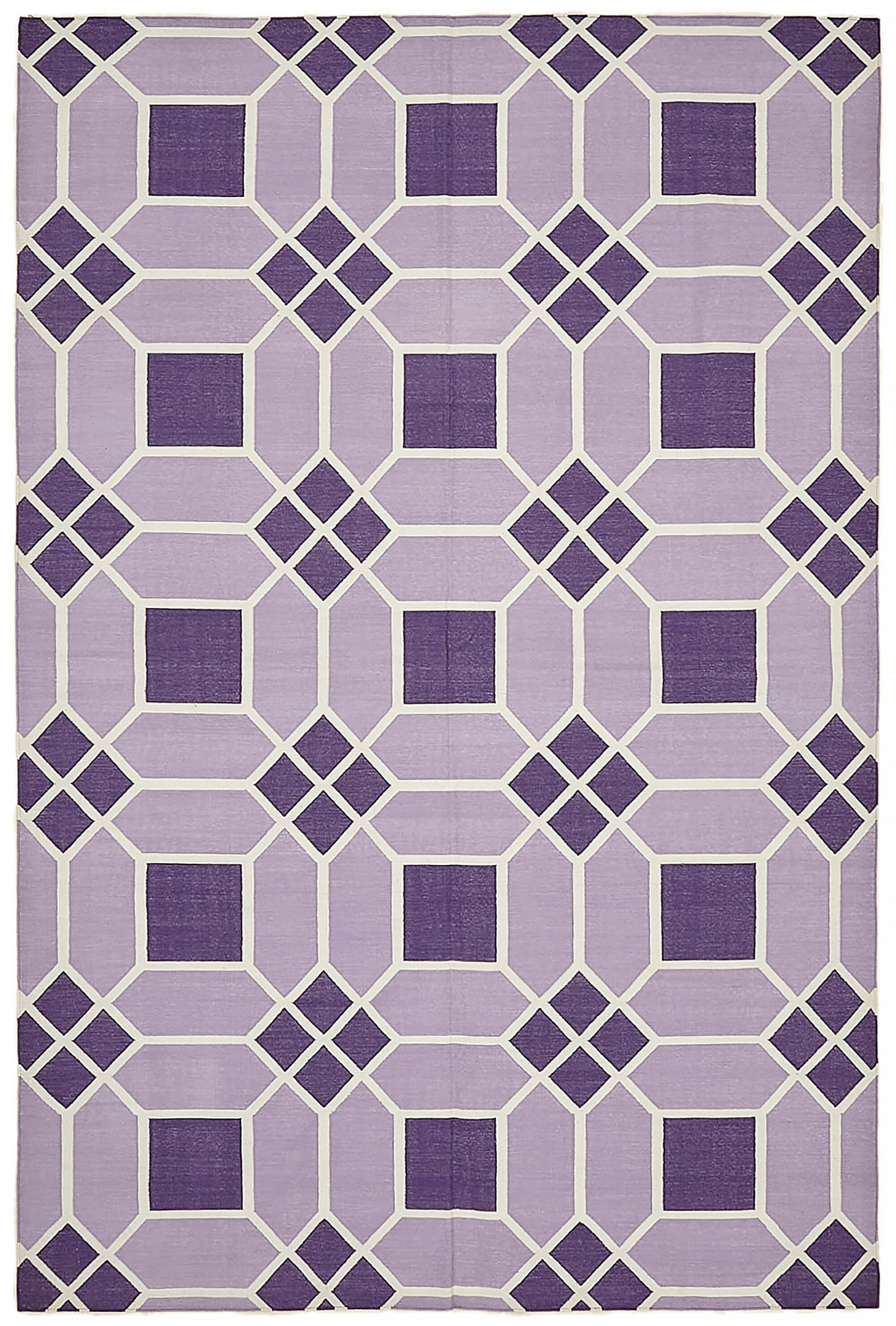 6x9 Purple Dhurrie Rug - 32367