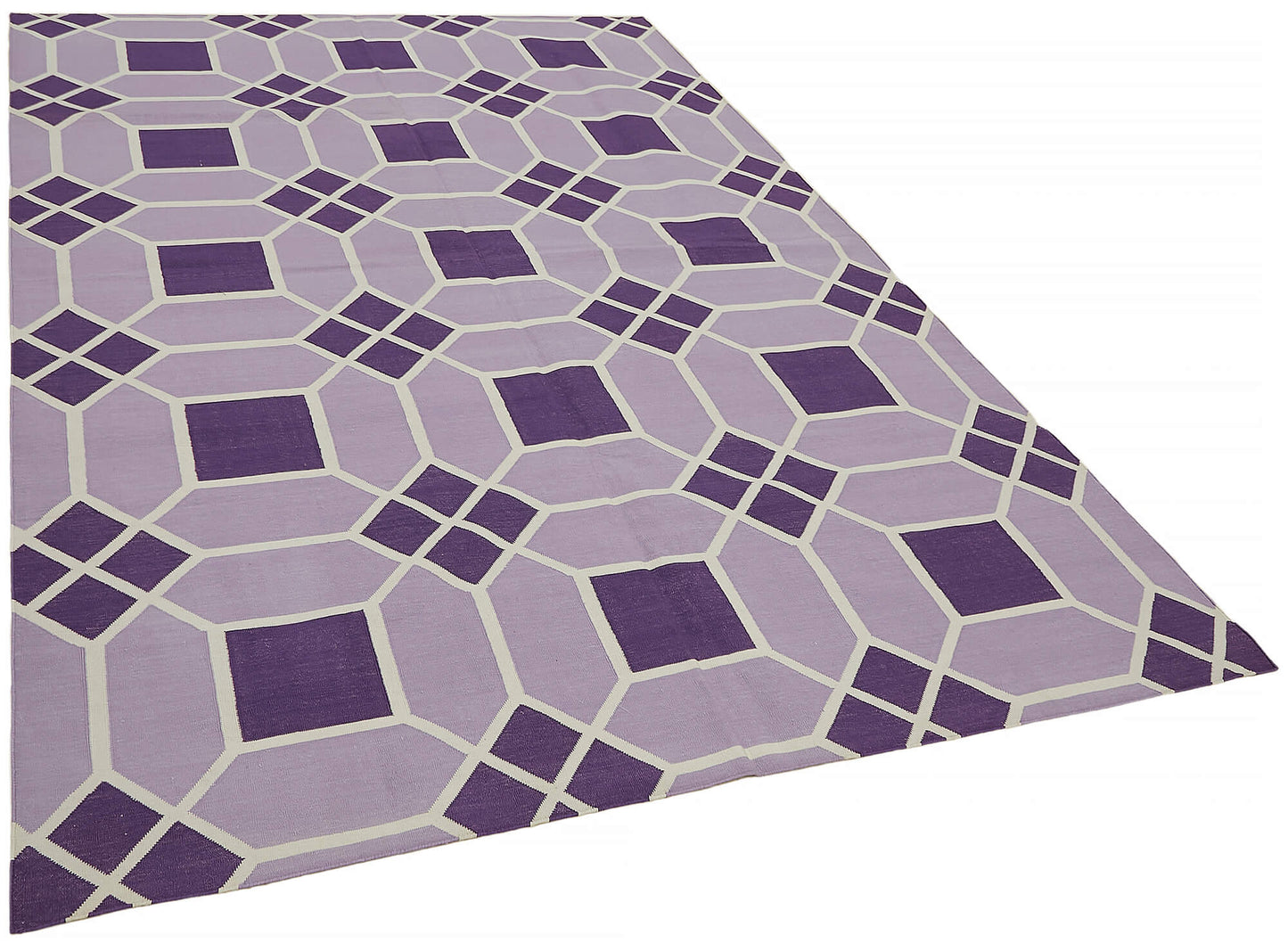 6x9 Purple Dhurrie Rug - 32367