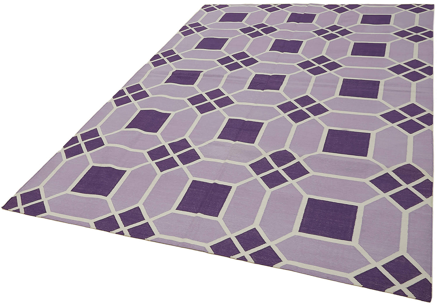 6x9 Purple Dhurrie Rug - 32367