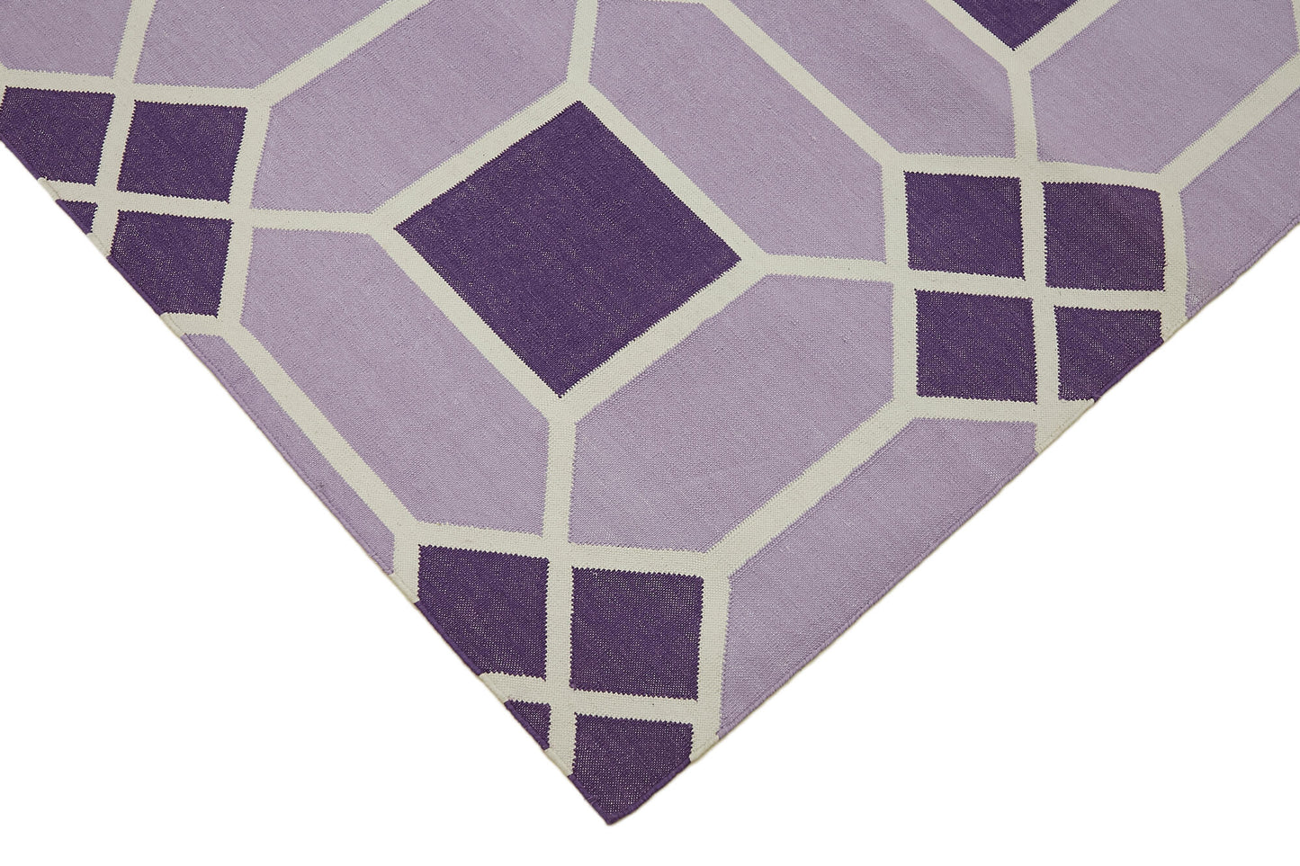 6x9 Purple Dhurrie Rug - 32367