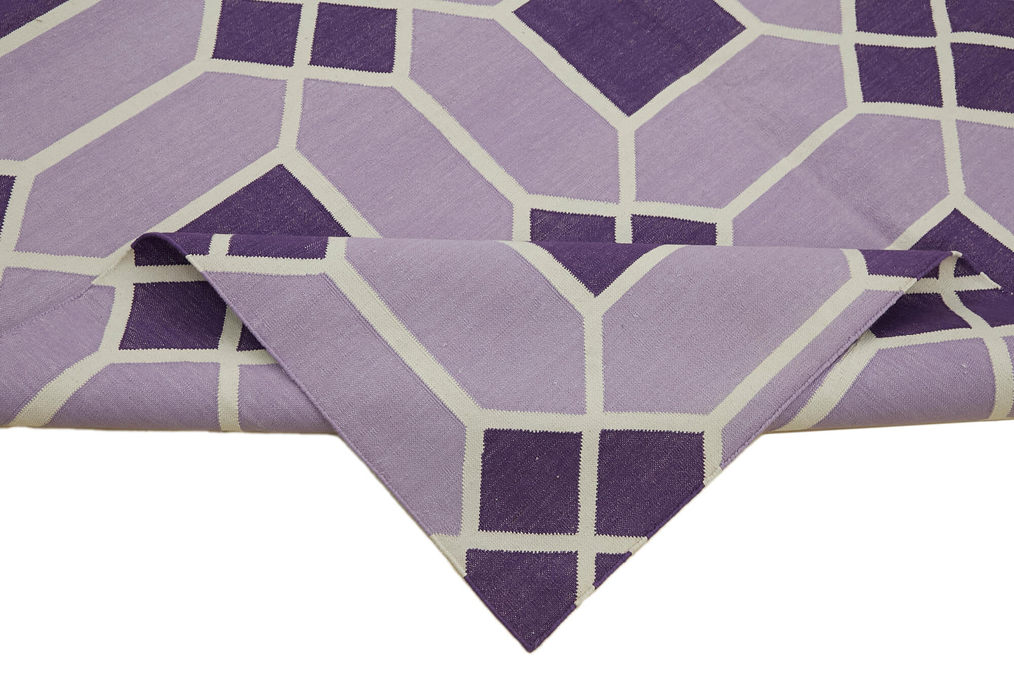 6x9 Purple Dhurrie Rug - 32367