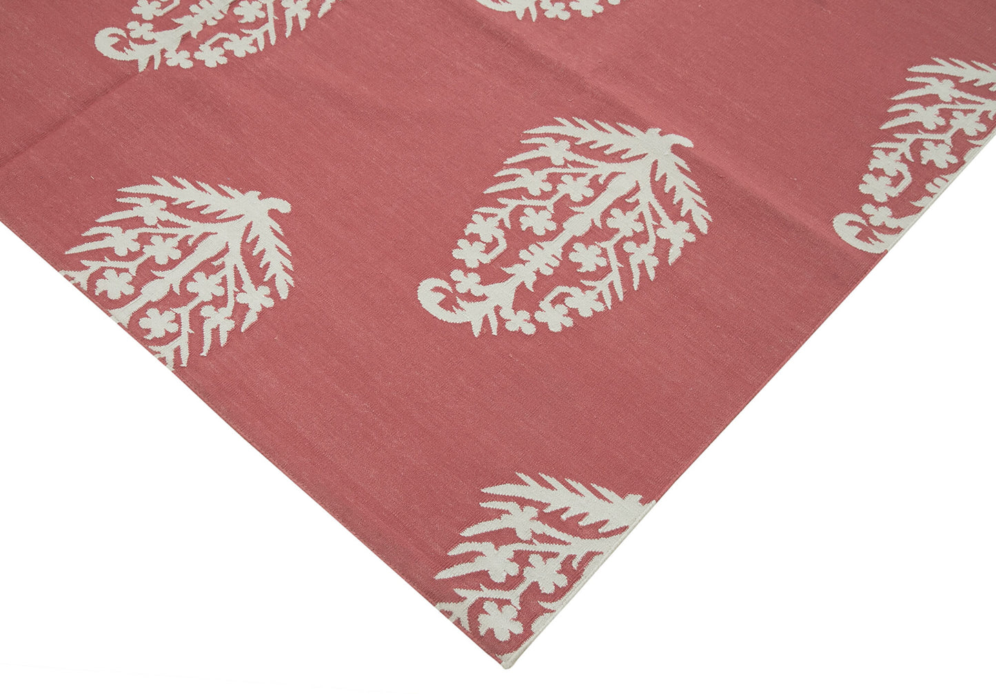 6x9 Red Dhurrie Rug - 32371