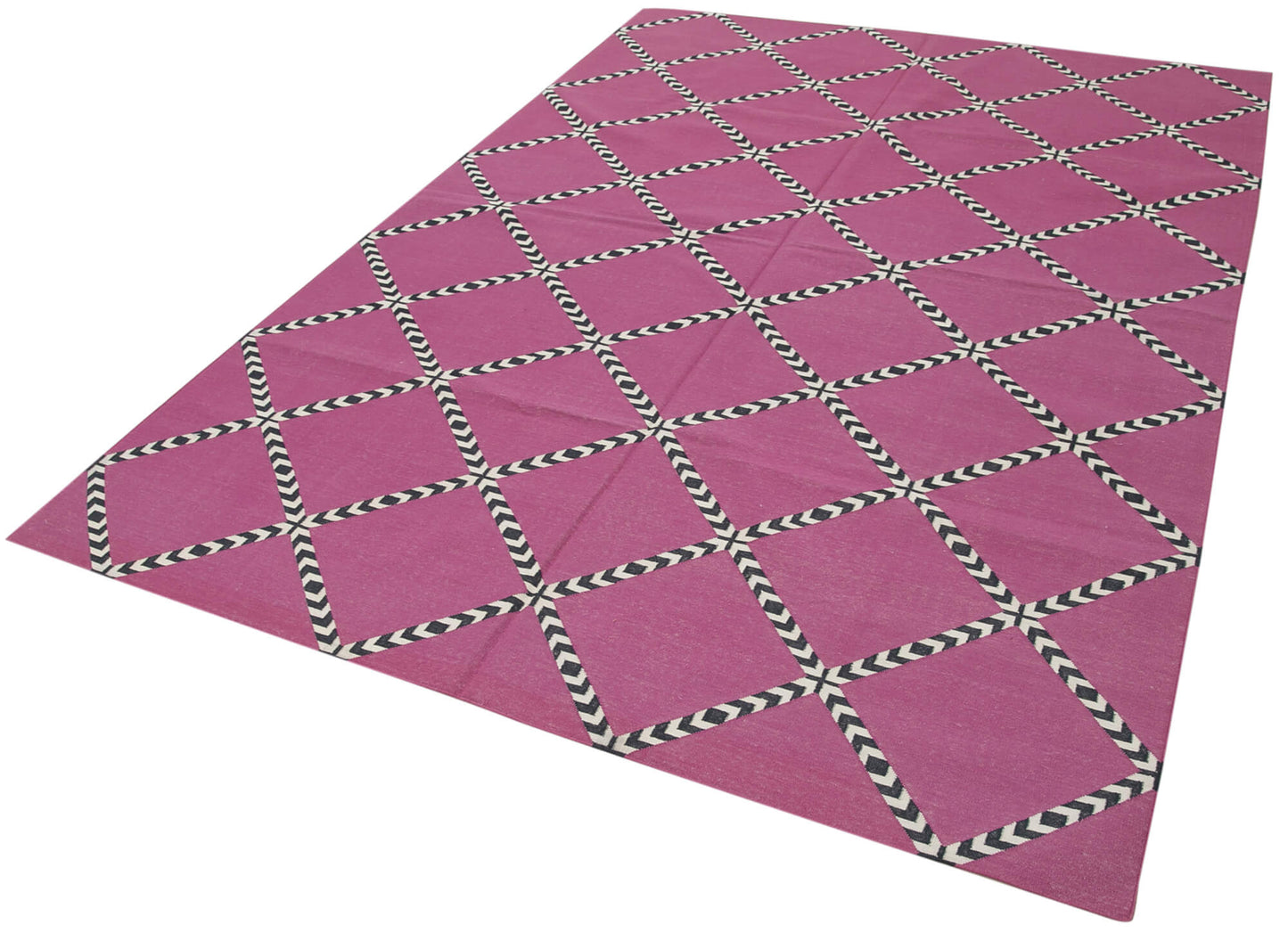 6x9 Purple Dhurrie Rug - 32376