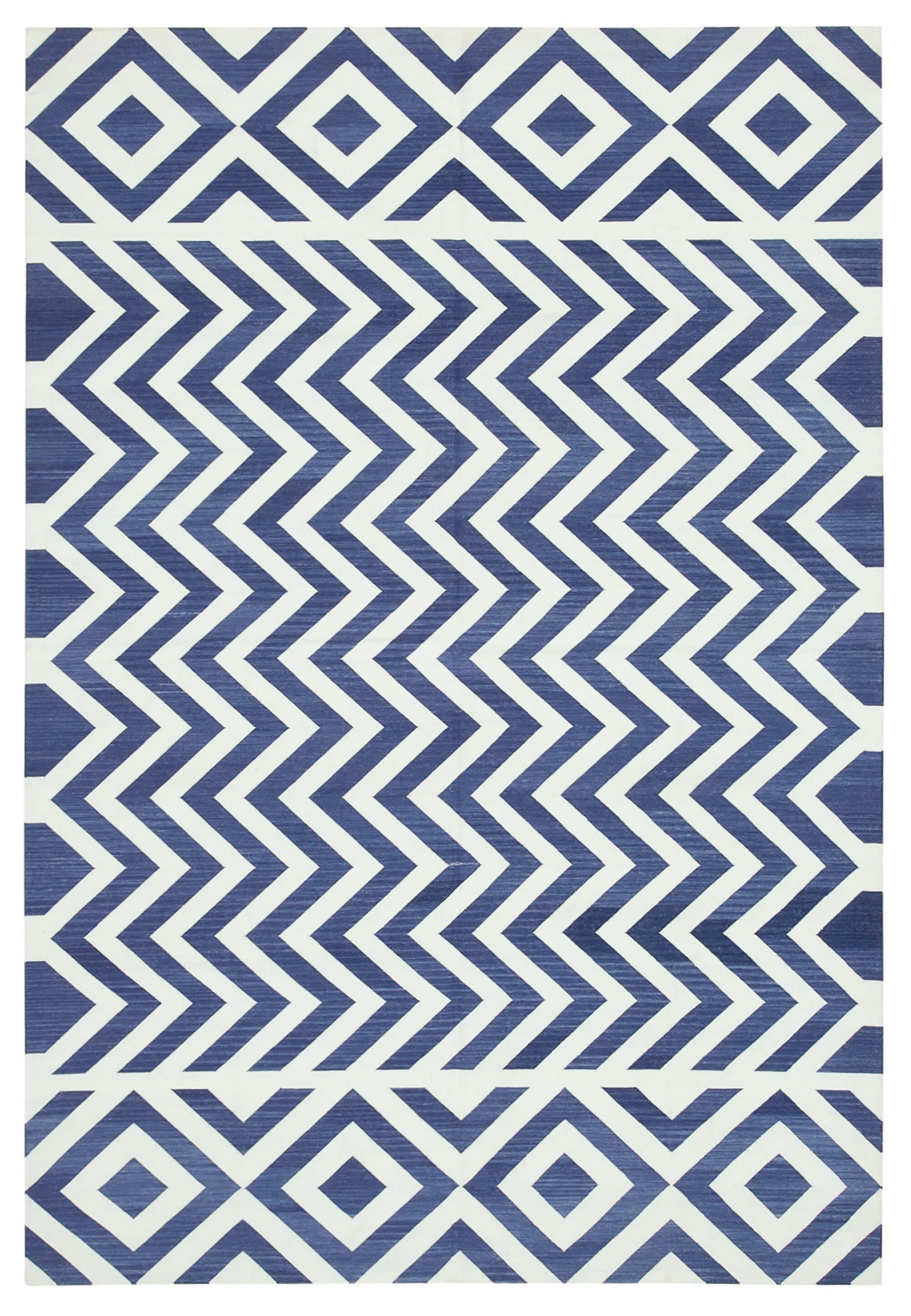 6x9 Blue Dhurrie Rug - 32377