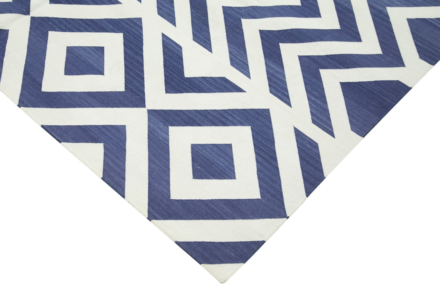 6x9 Blue Dhurrie Rug - 32377