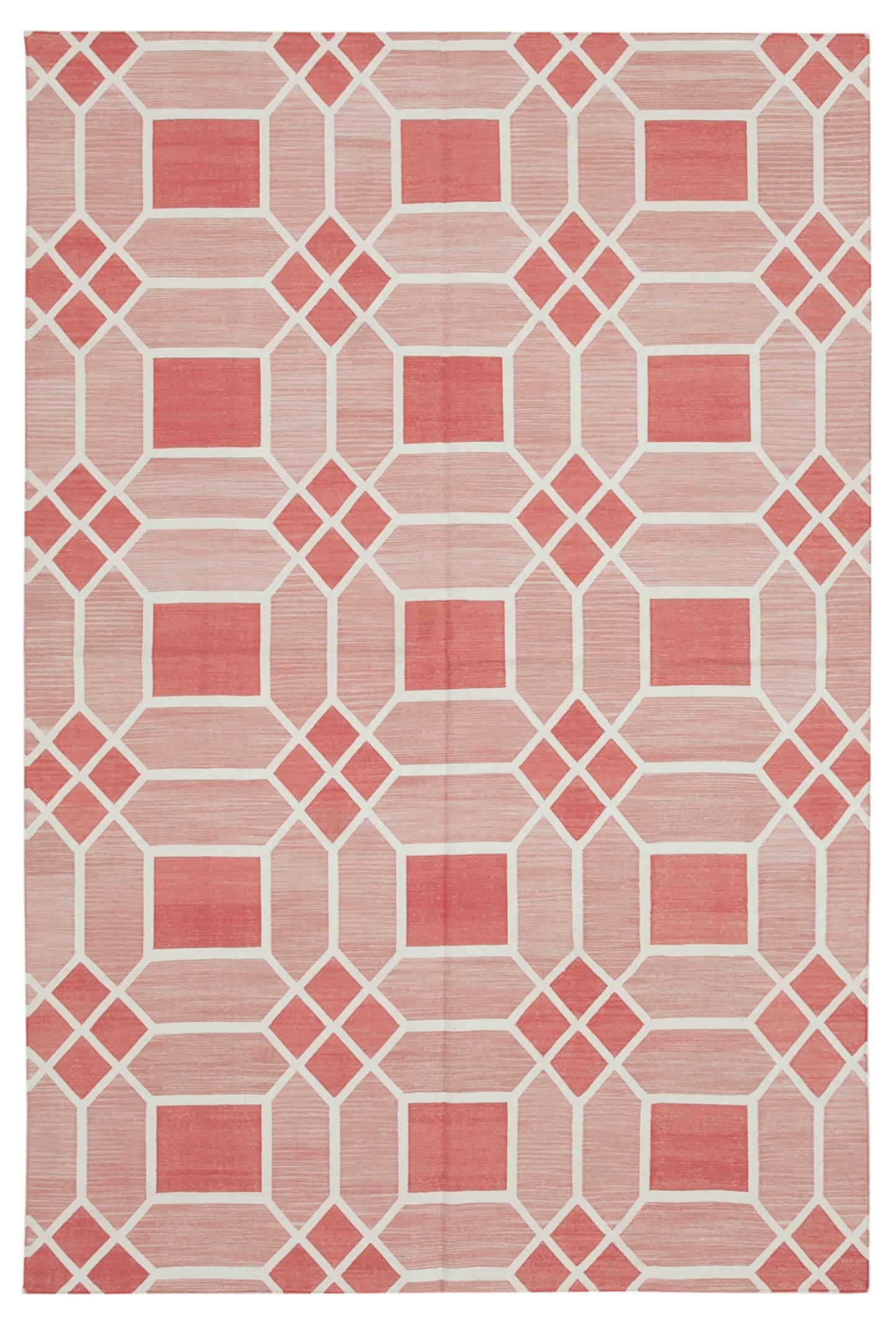 6x9 Red Dhurrie Rug - 32378