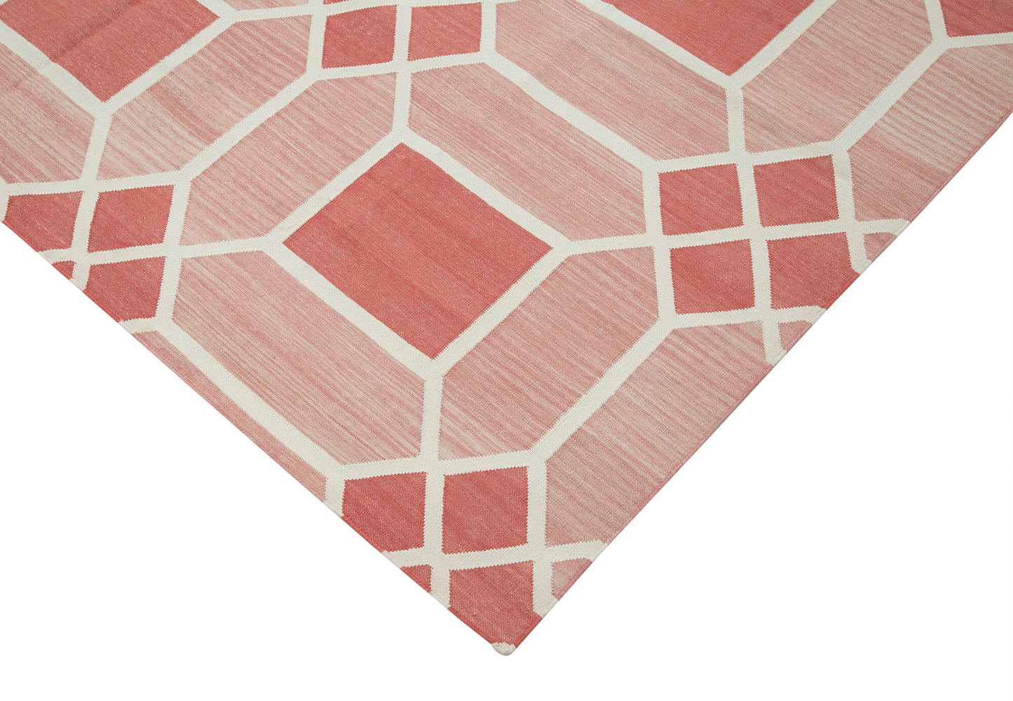 6x9 Red Dhurrie Rug - 32378