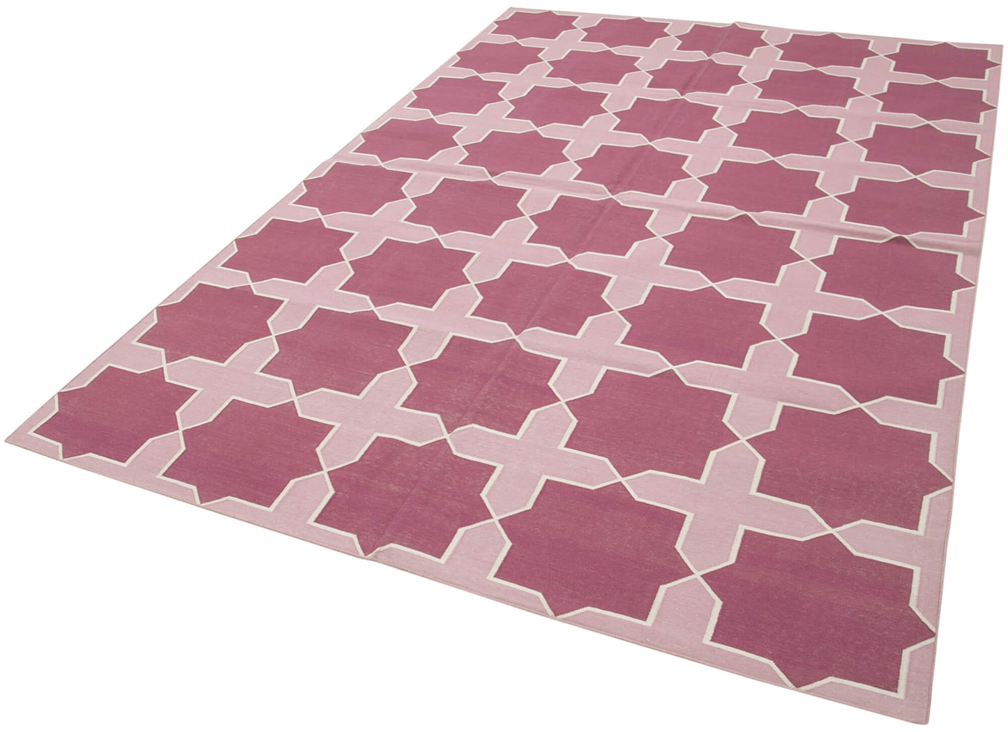 6x9 Purple Dhurrie Rug - 32380