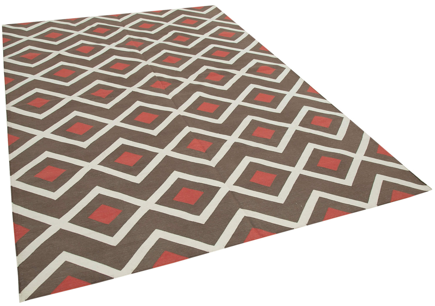 6x9 Brown Dhurrie Rug - 32382