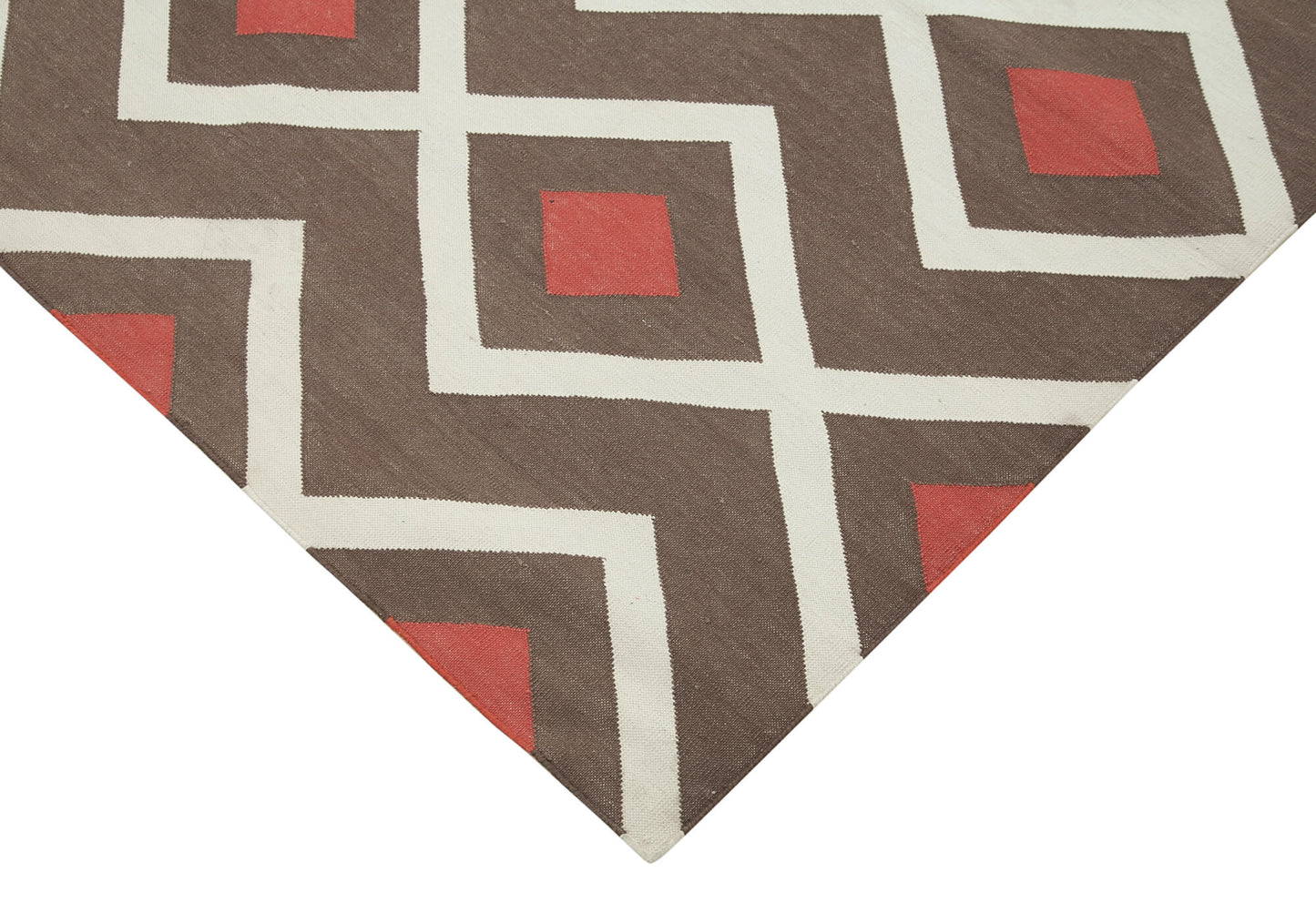 6x9 Brown Dhurrie Rug - 32382